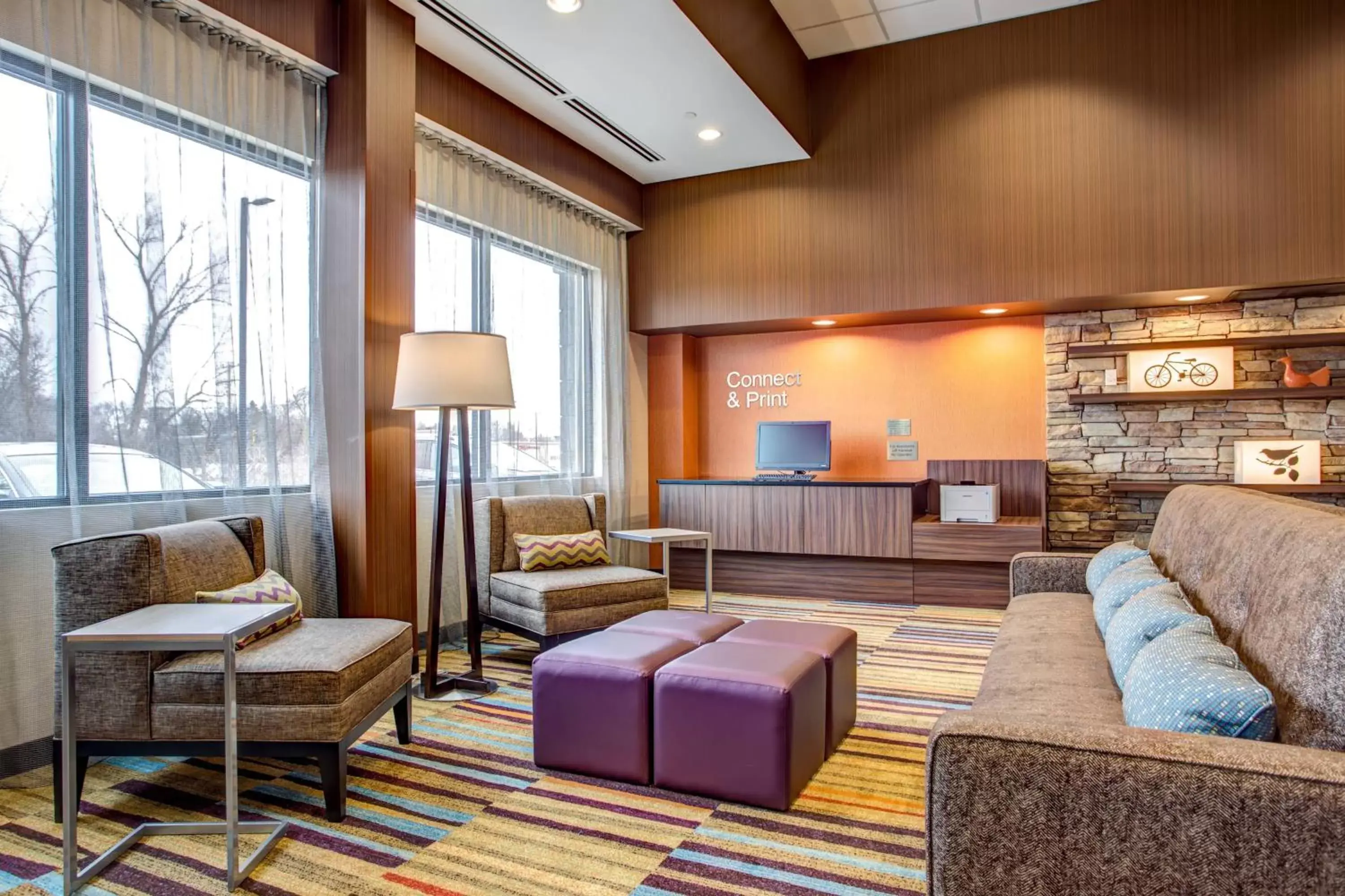 Business facilities, Seating Area in Fairfield Inn & Suites by Marriott Springfield Holyoke