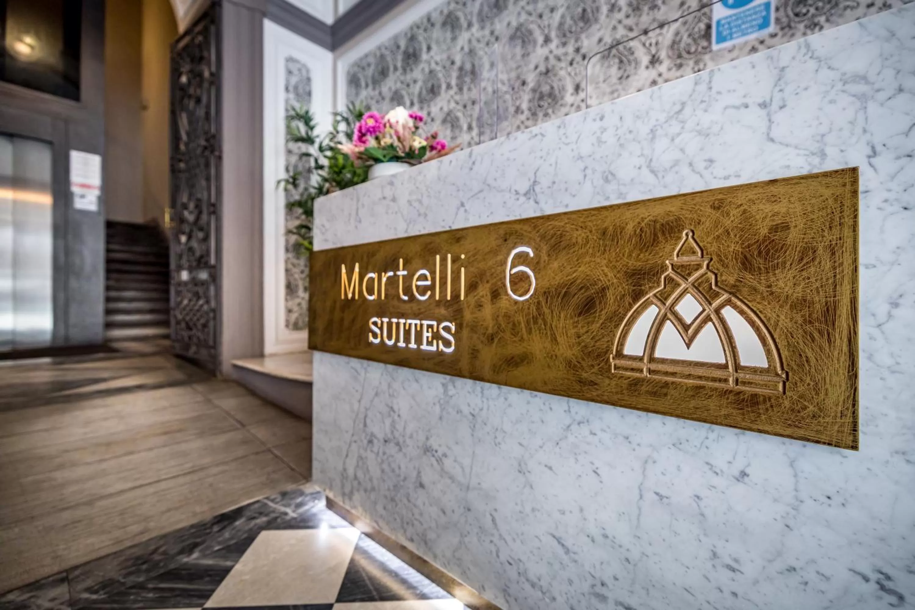 Lobby or reception in Martelli 6 Suite & Apartments