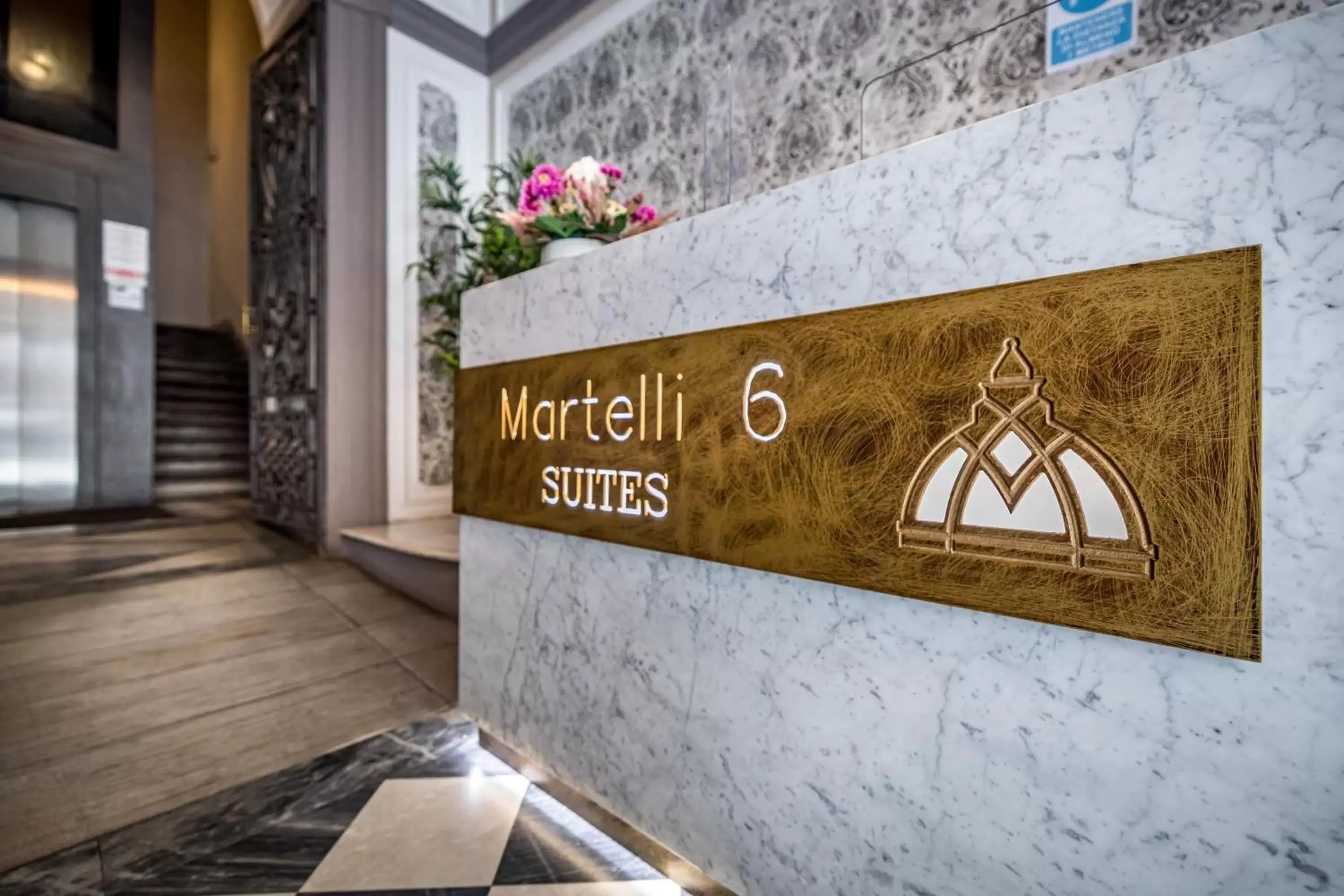 Lobby or reception, Property Logo/Sign in Martelli 6 Suite & Apartments