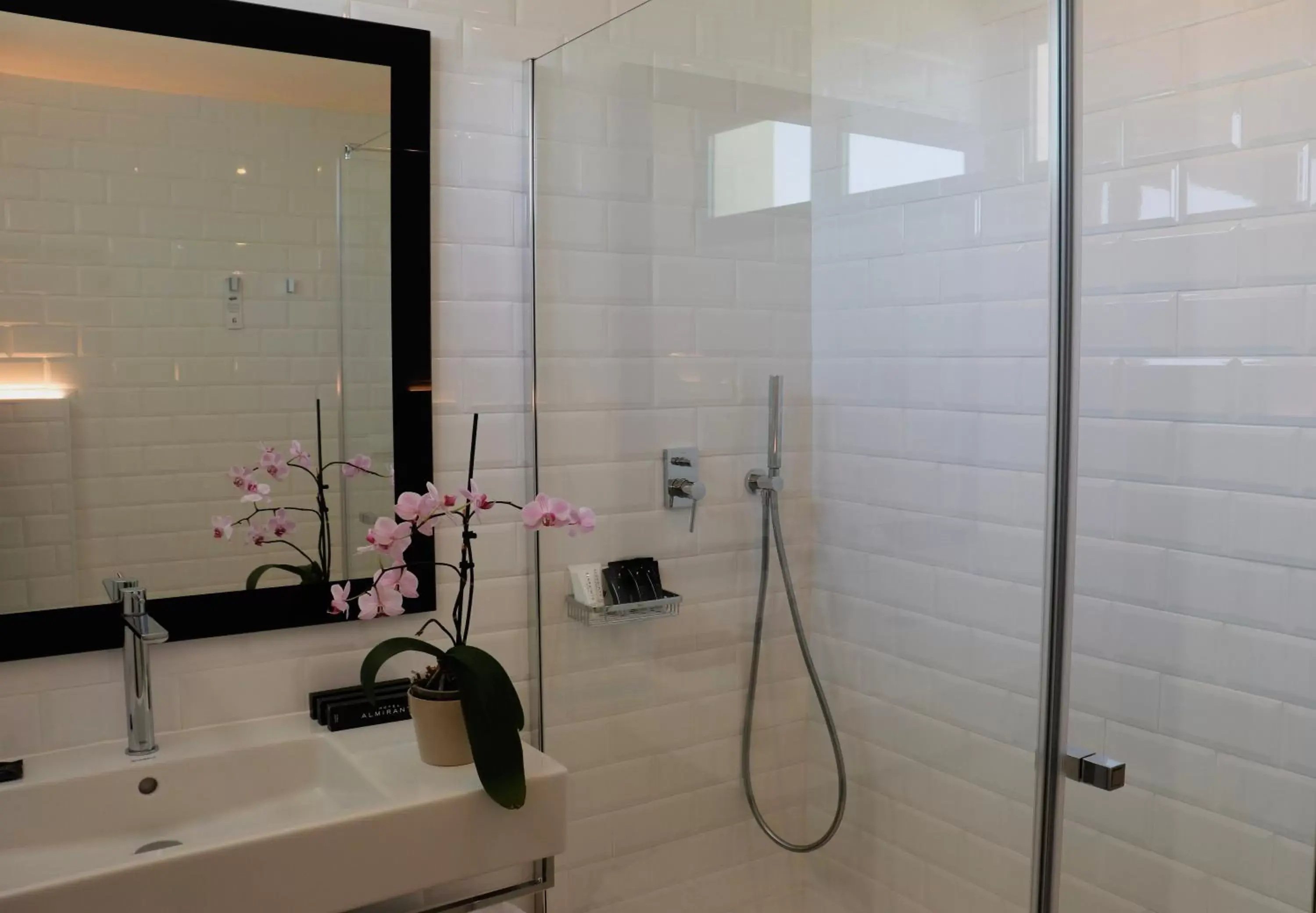 Shower, Bathroom in Hotel Almirante
