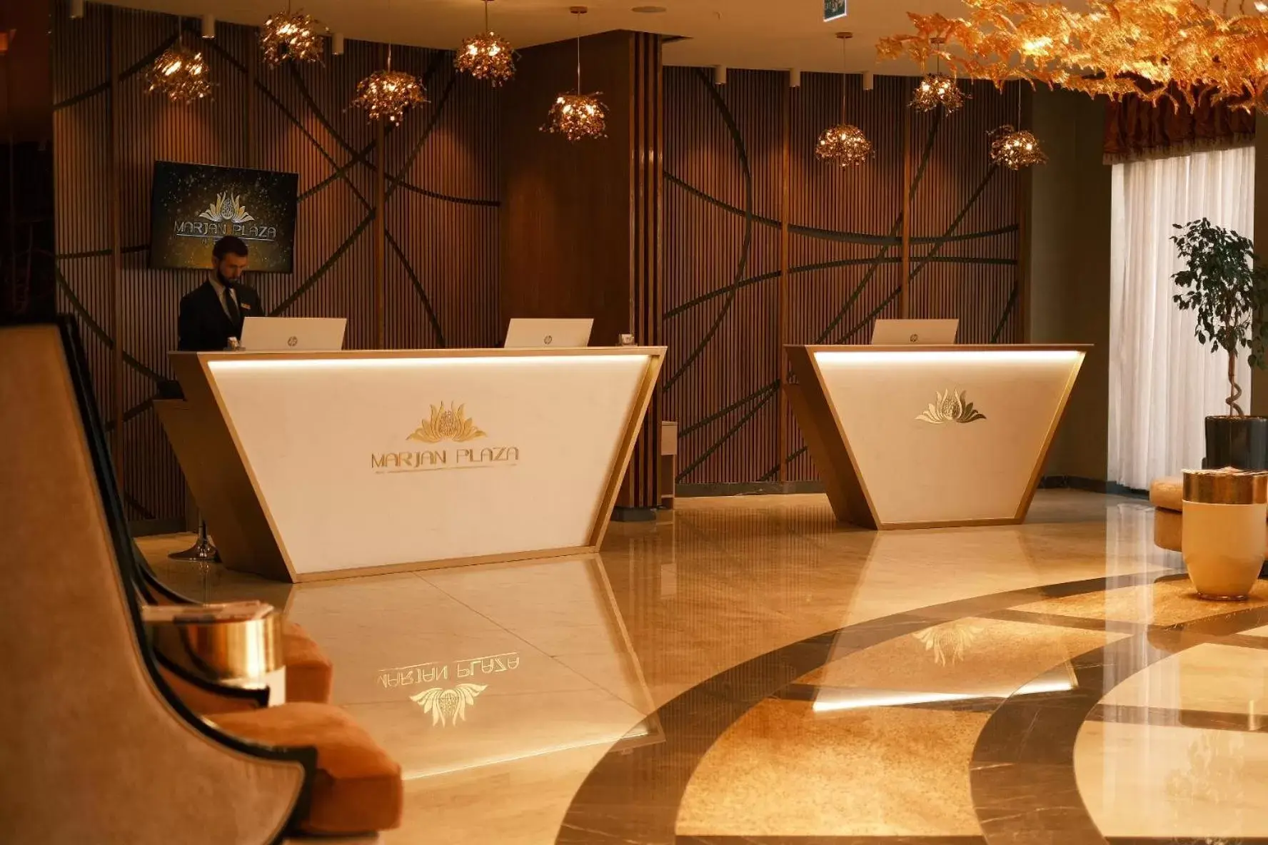 Lobby or reception in Marjan Plaza Hotel Lobby or reception in Marjan Plaza Hotel