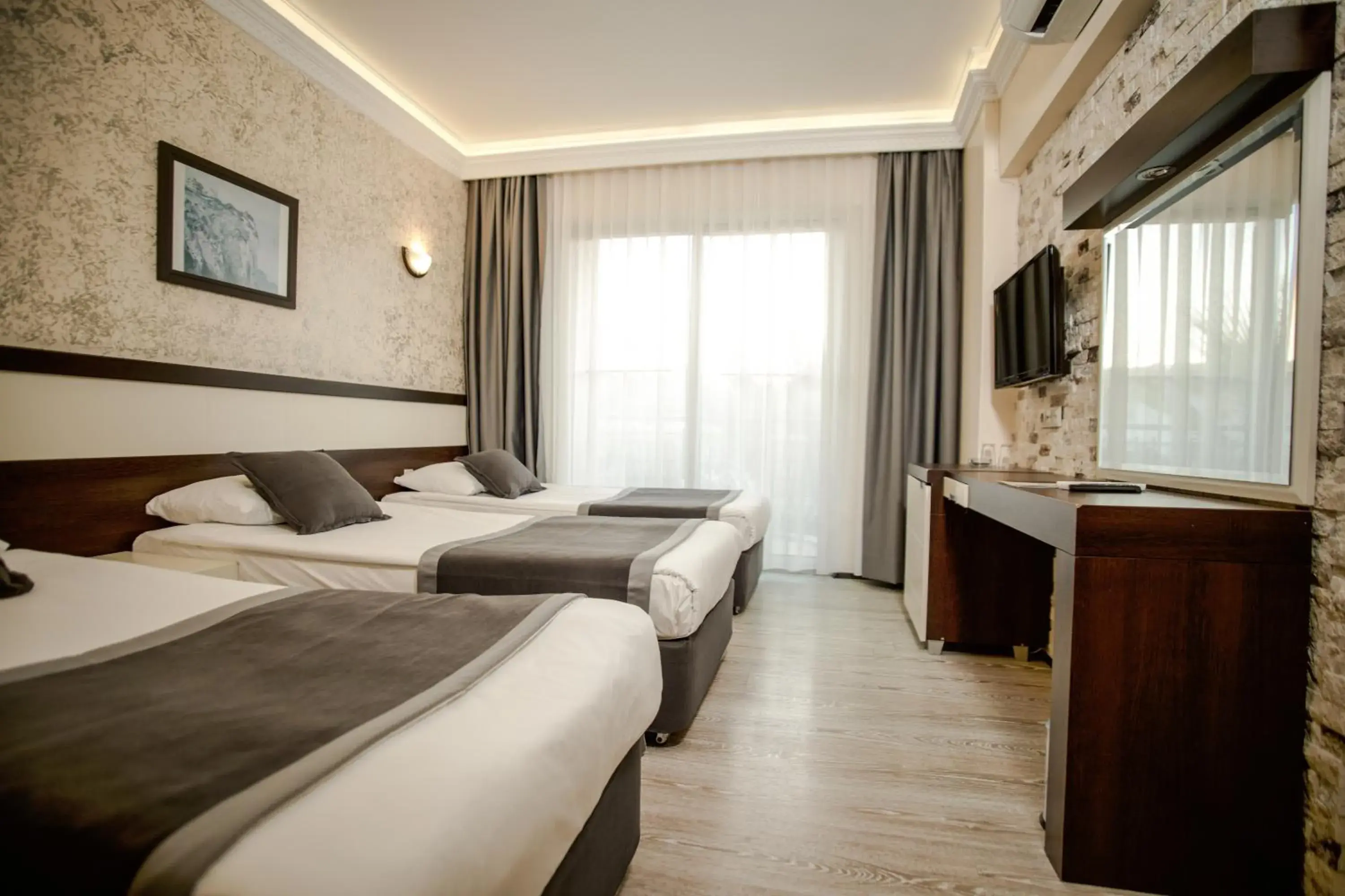 Property building, Bed in Camyuva Beach Hotel