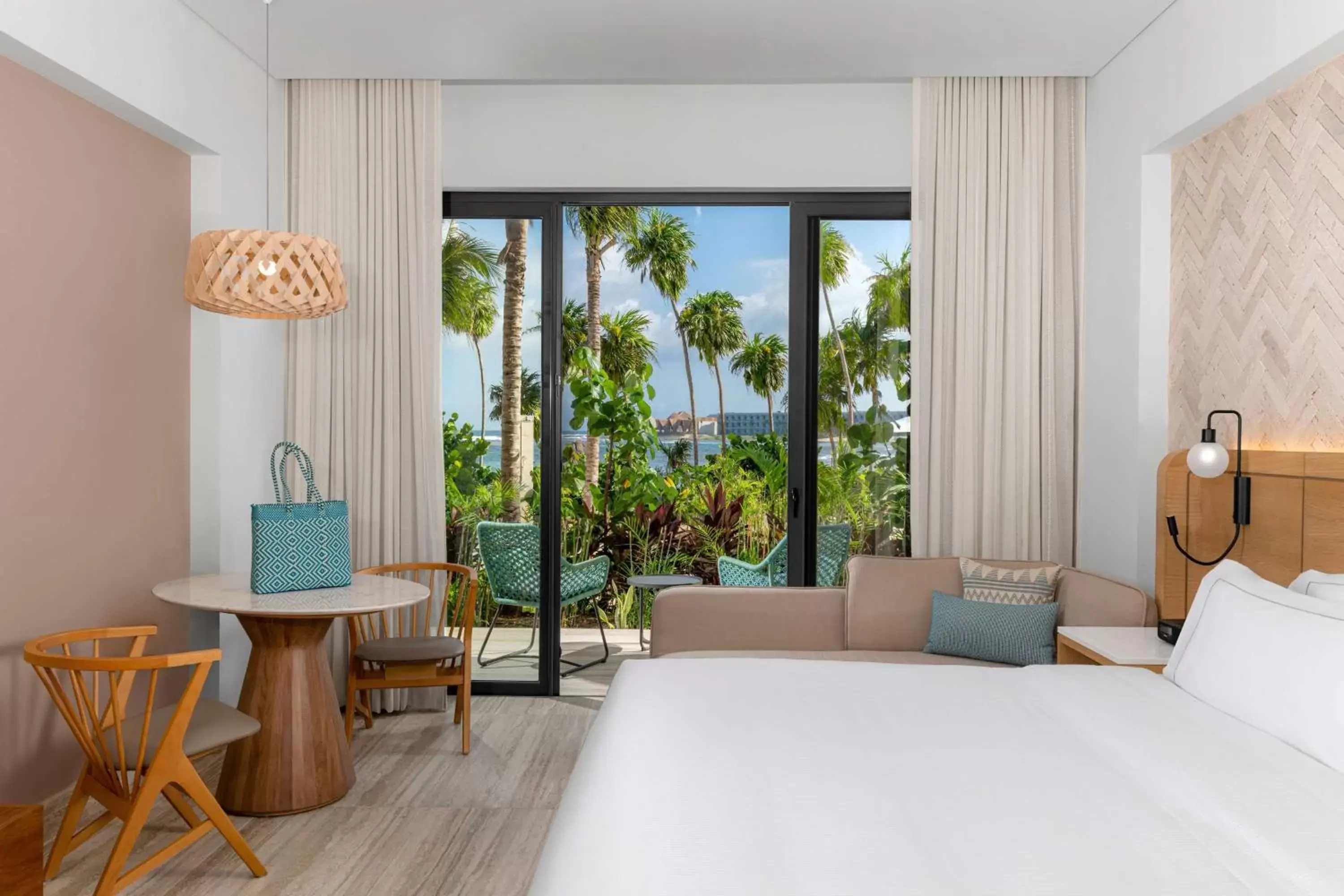 Bed in Hilton Tulum Riviera Maya All-Inclusive Resort