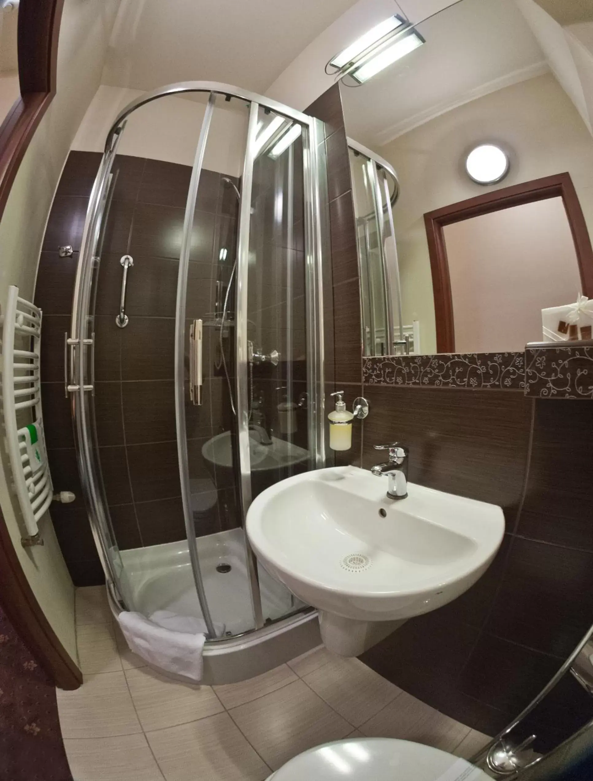 Shower, Bathroom in Hotel Maksymilian