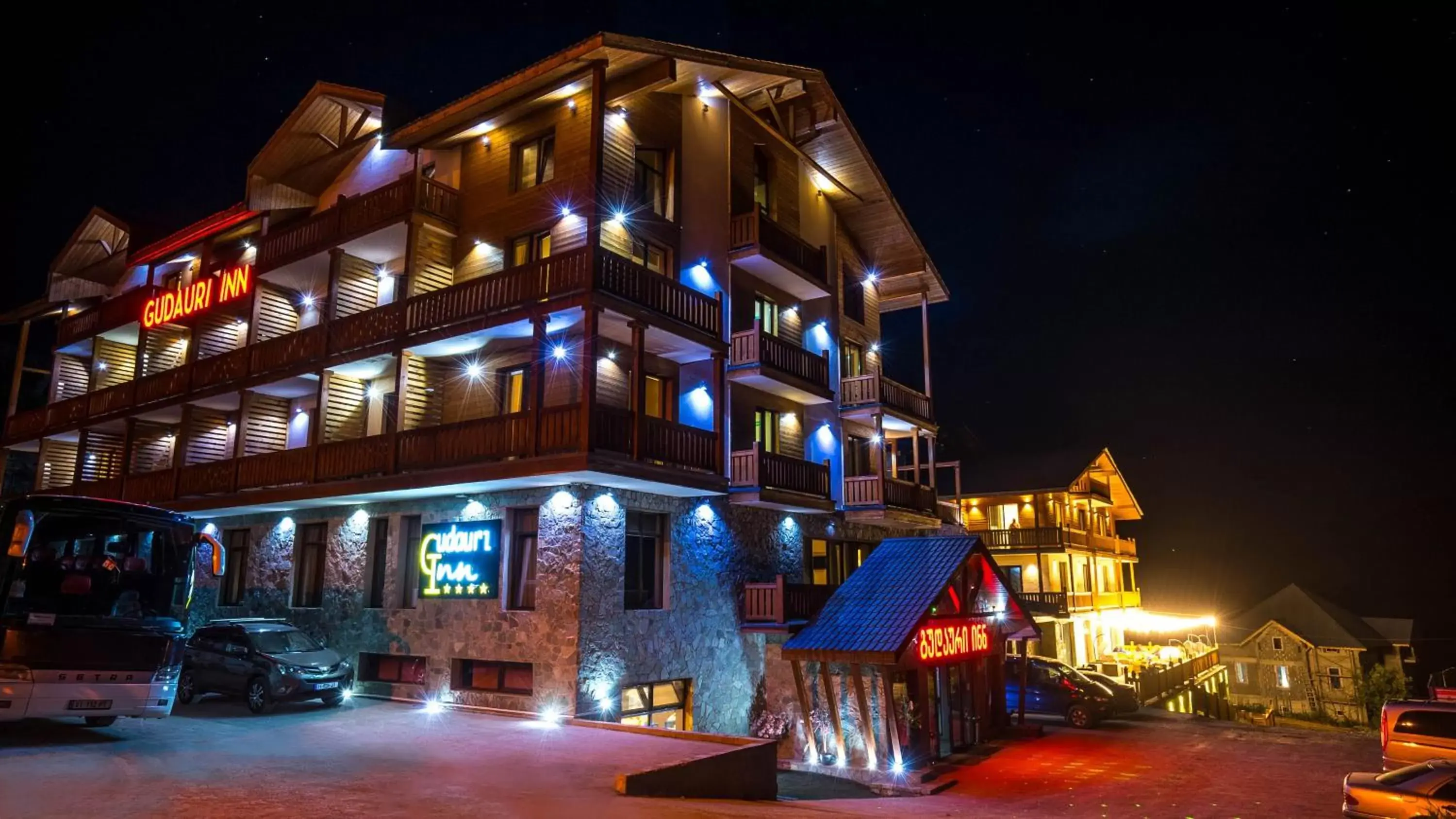 Property building in Gudauri Inn Property building in Gudauri Inn