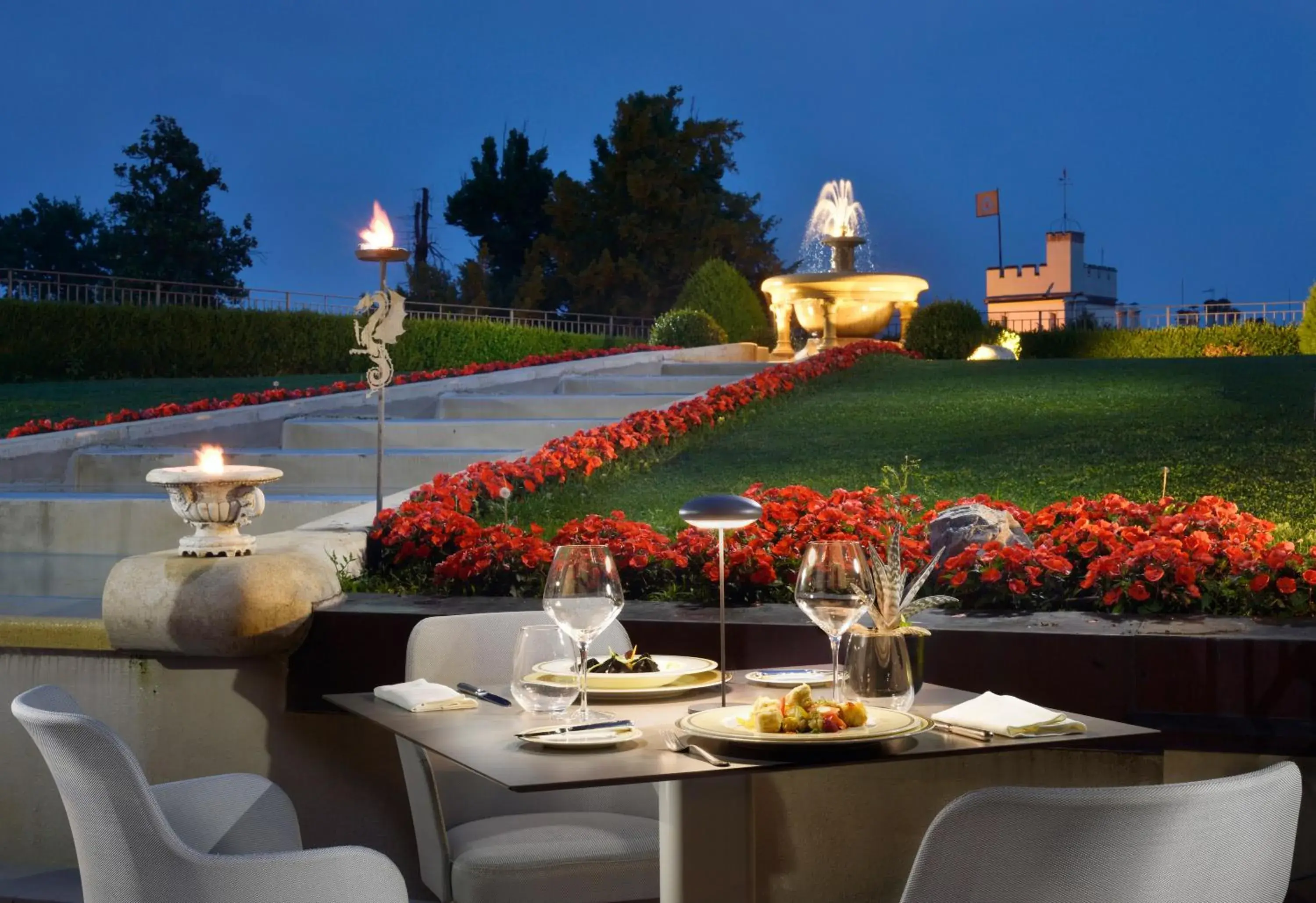 Dining area in Castello Dal Pozzo Hotel