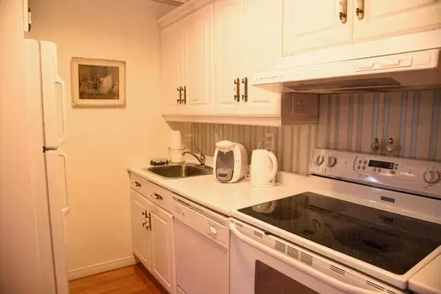Coffee/tea facilities, Kitchen/Kitchenette in The Noble Waterfront Apartment Suites