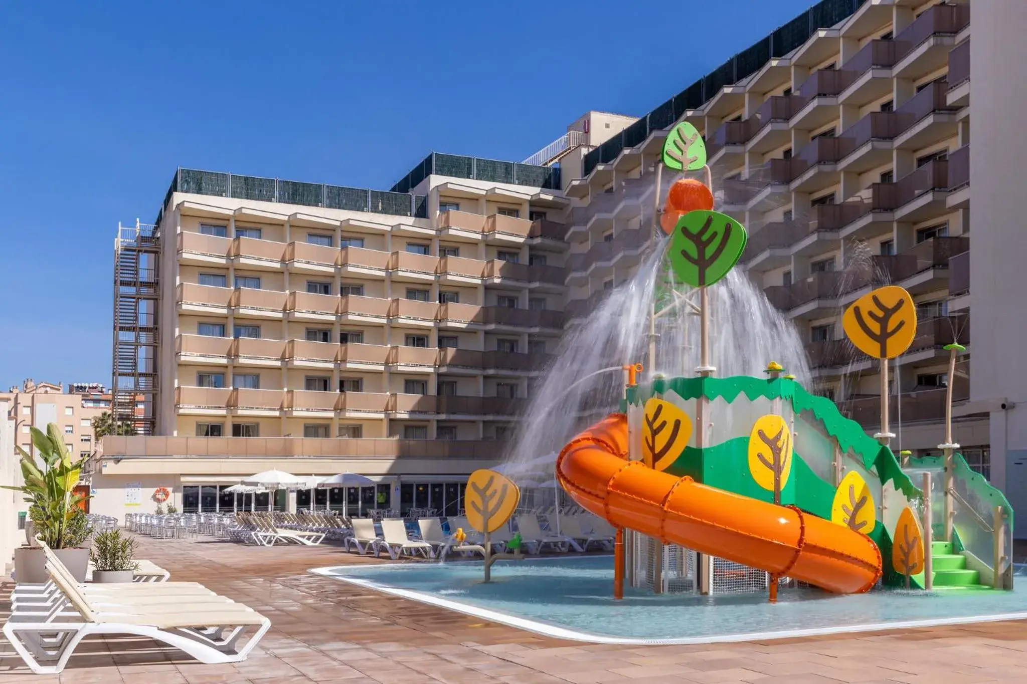 Children play ground, Water Park in htop Royal Beach