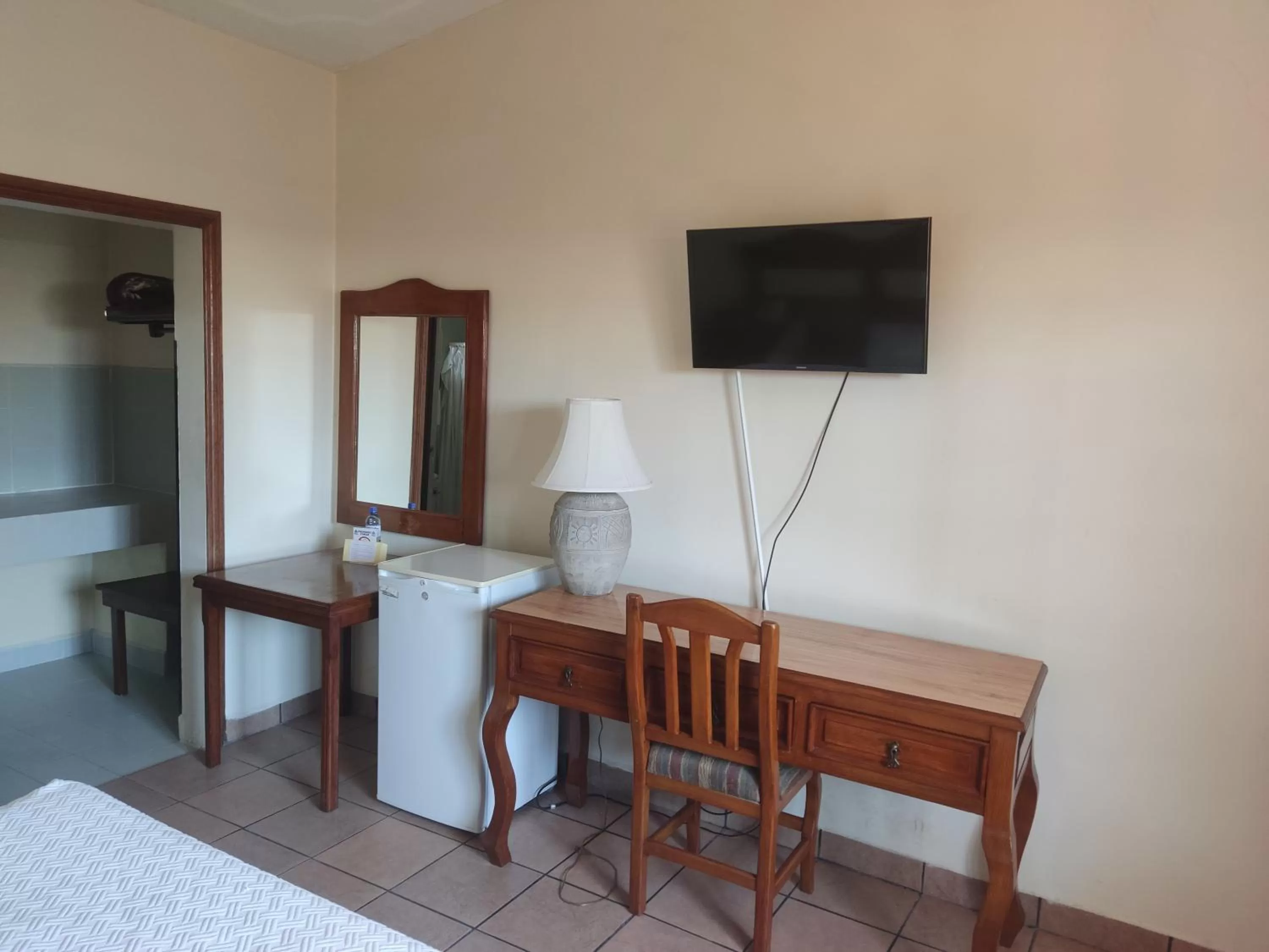 Bed in Hotel Posada Santa Fe Sabinas