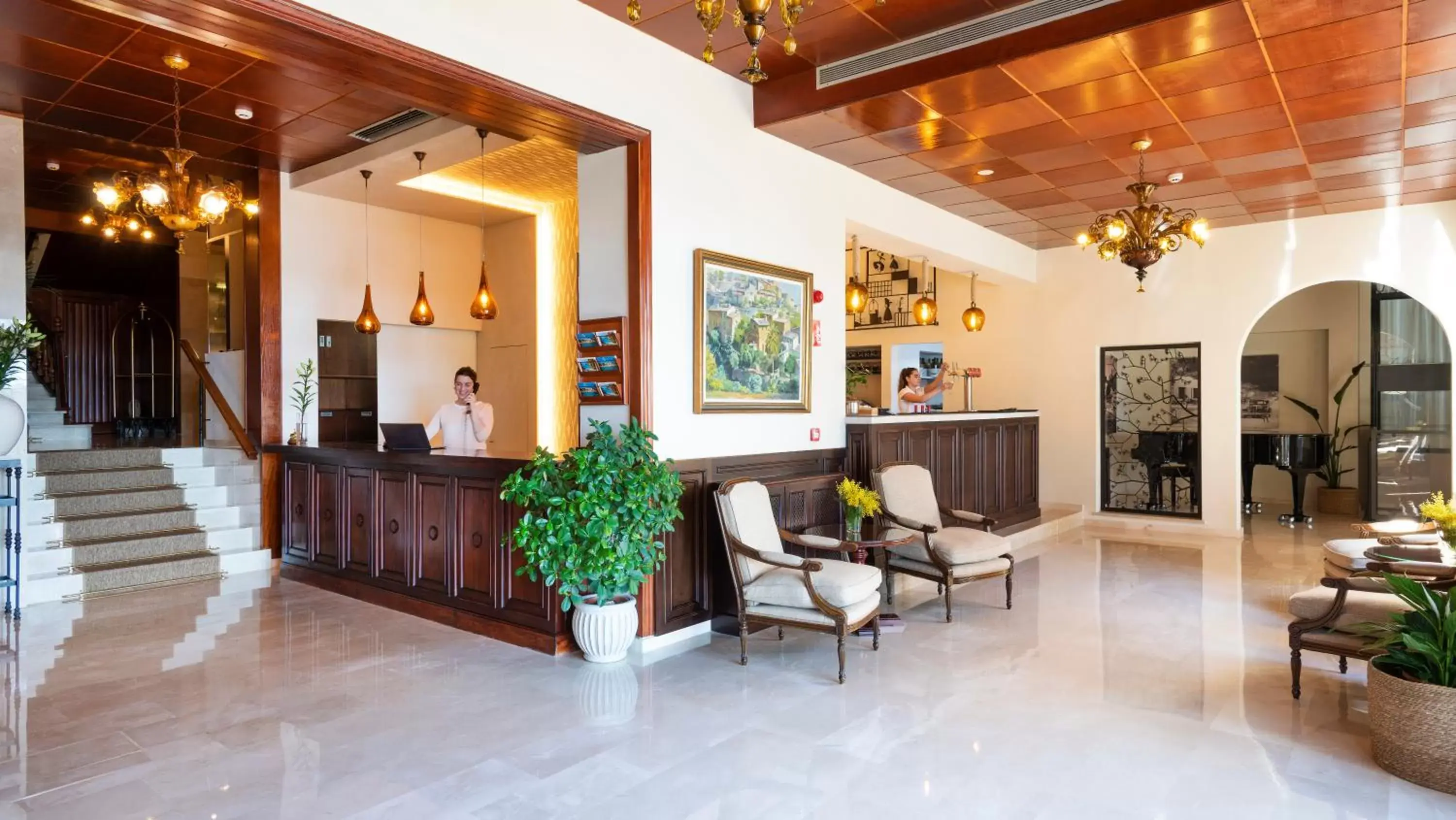 Lobby or reception in Hotel Cala Fornells