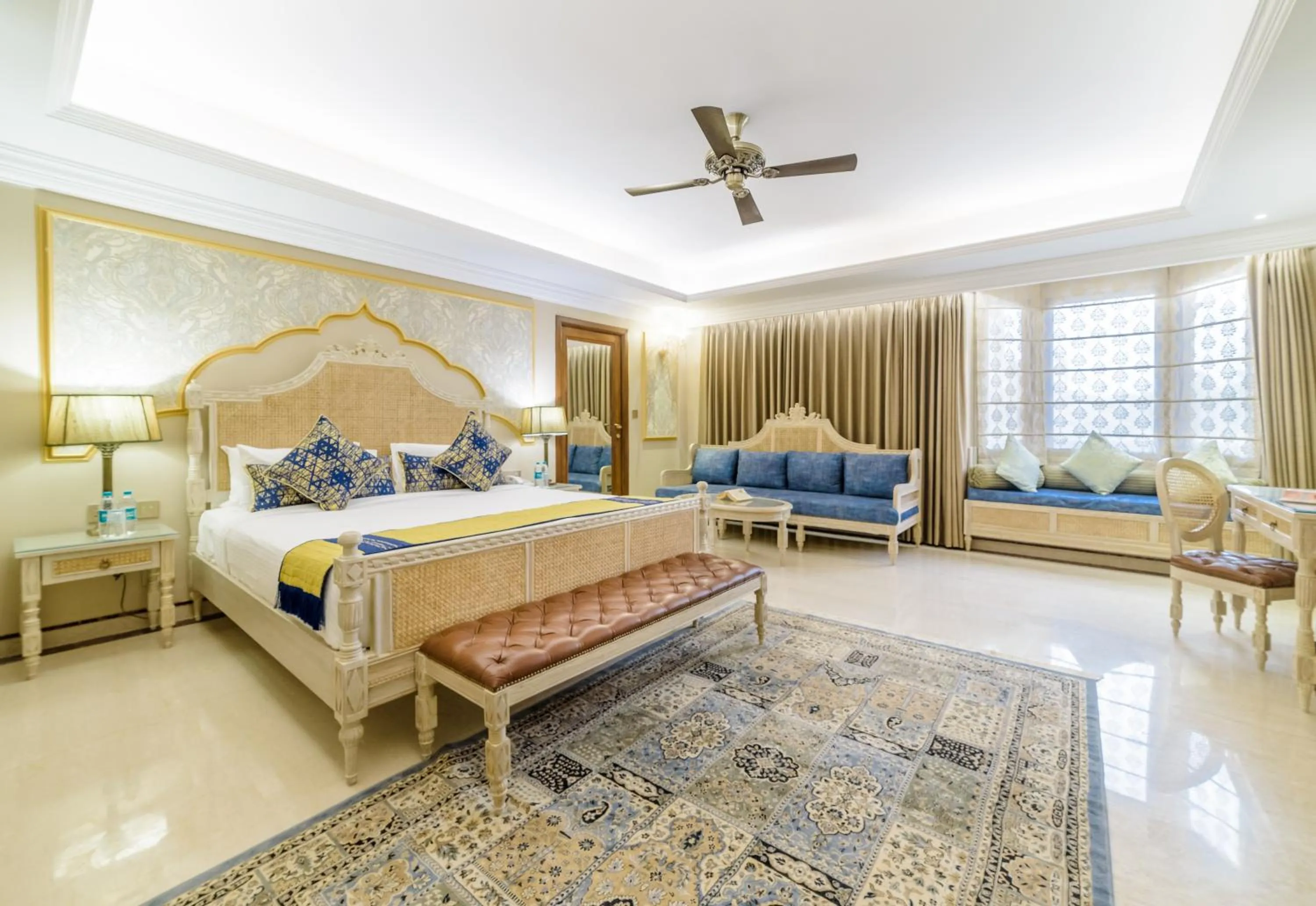 Photo of the whole room, Bed in Fort Rajwada,Jaisalmer