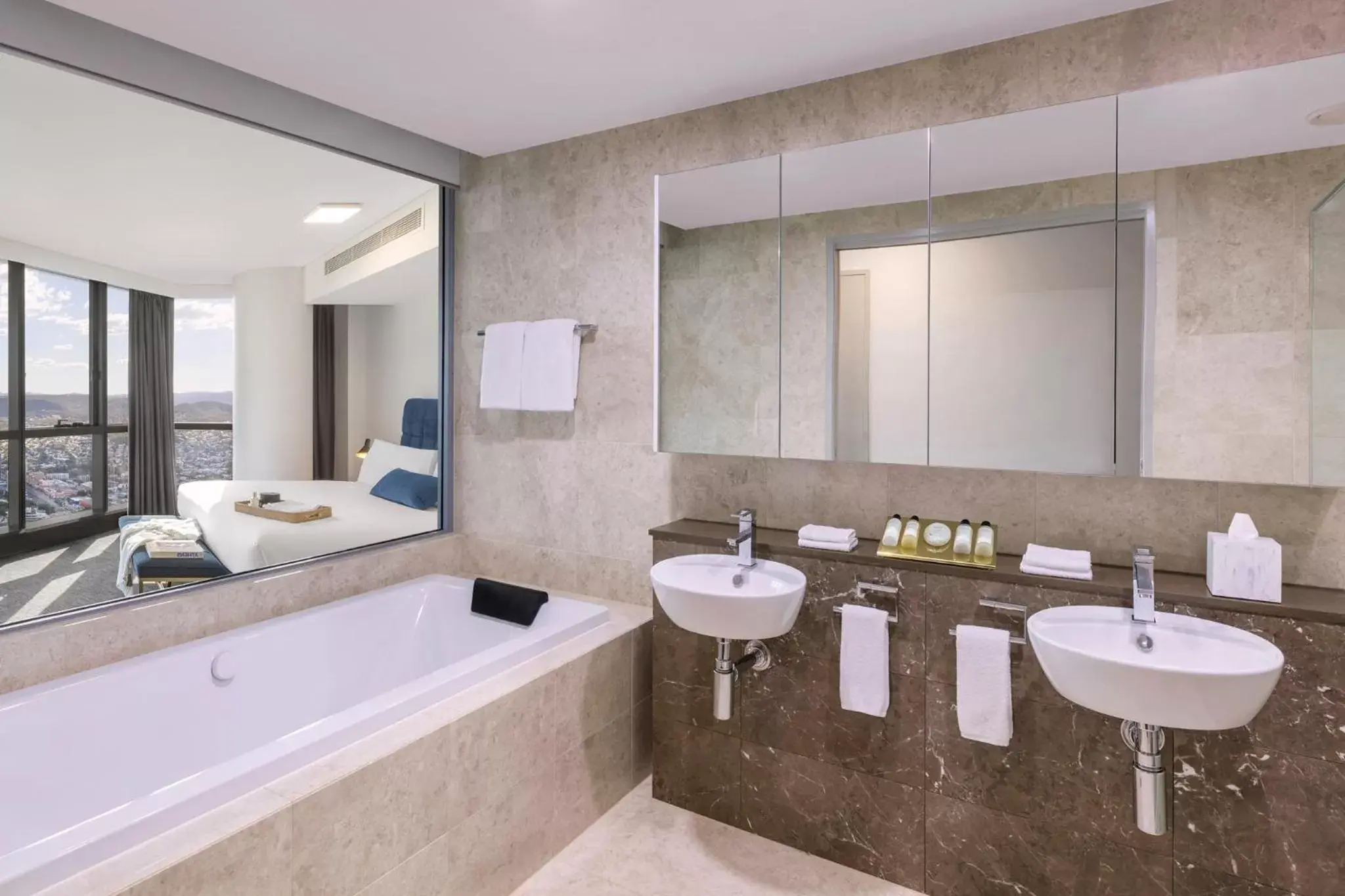 Bathroom in Meriton Suites Herschel Street, Brisbane