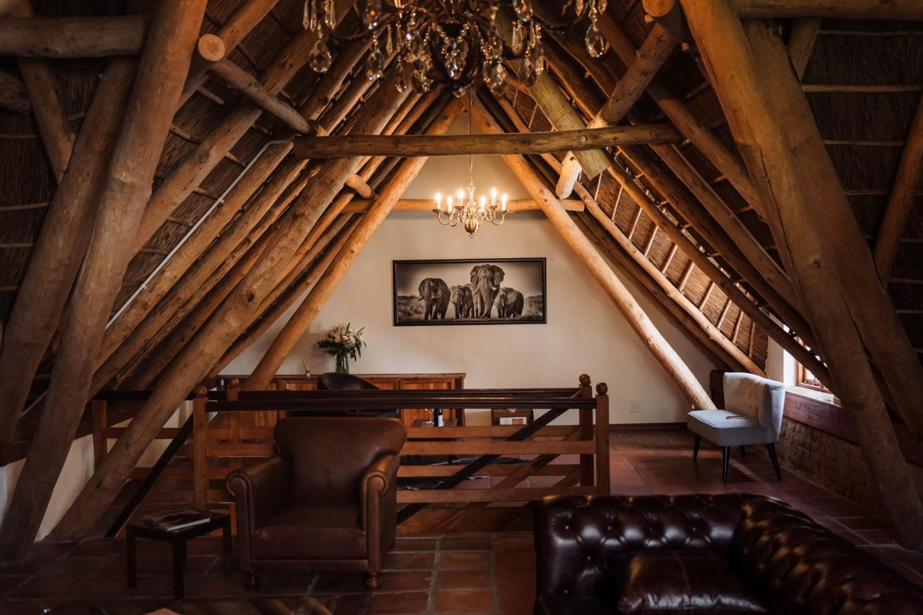 Communal lounge/ TV room in Adara Palmiet Valley Luxurious Boutique Farm Hotel