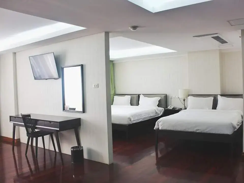 Bed in Myanmar Life Hotel