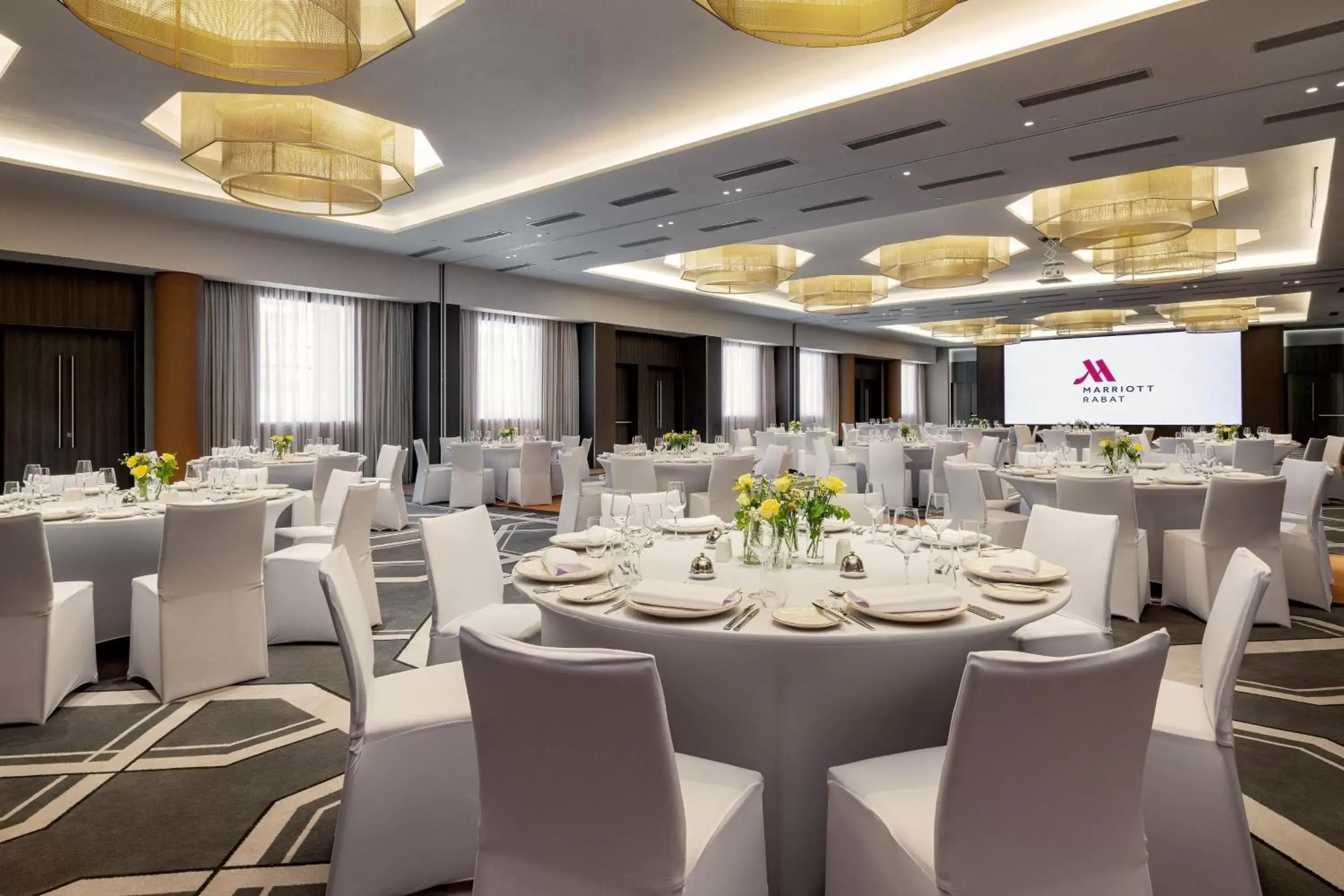 Meeting/conference room, Restaurant/Places to Eat in Rabat Marriott Hotel