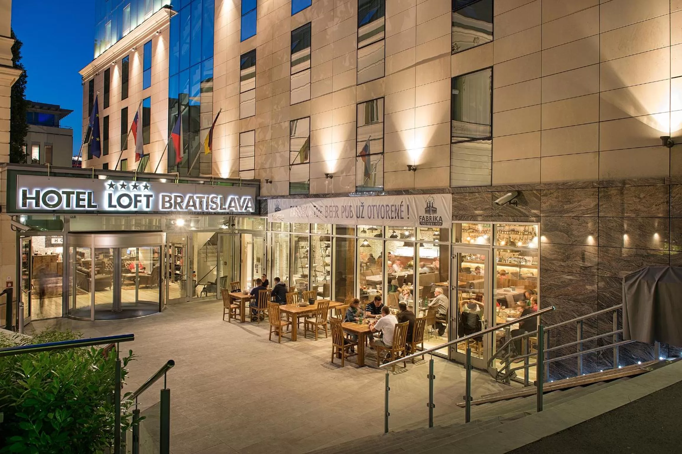 Facade/entrance in LOFT Hotel Bratislava