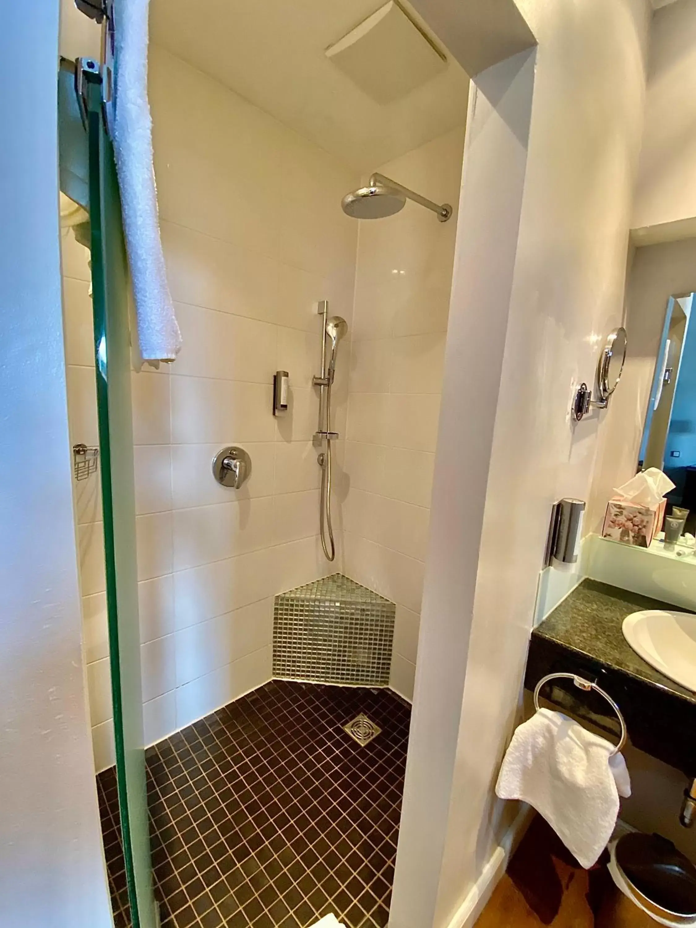 Shower, Bathroom in Das Nikolai Hotel