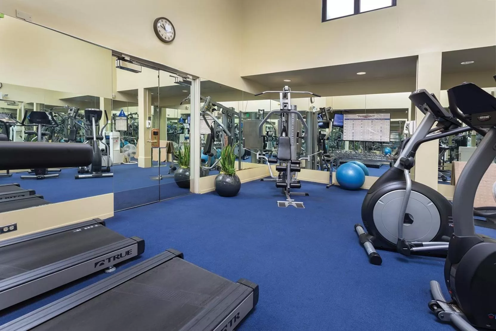 Fitness centre/facilities in The Donatello Hotel