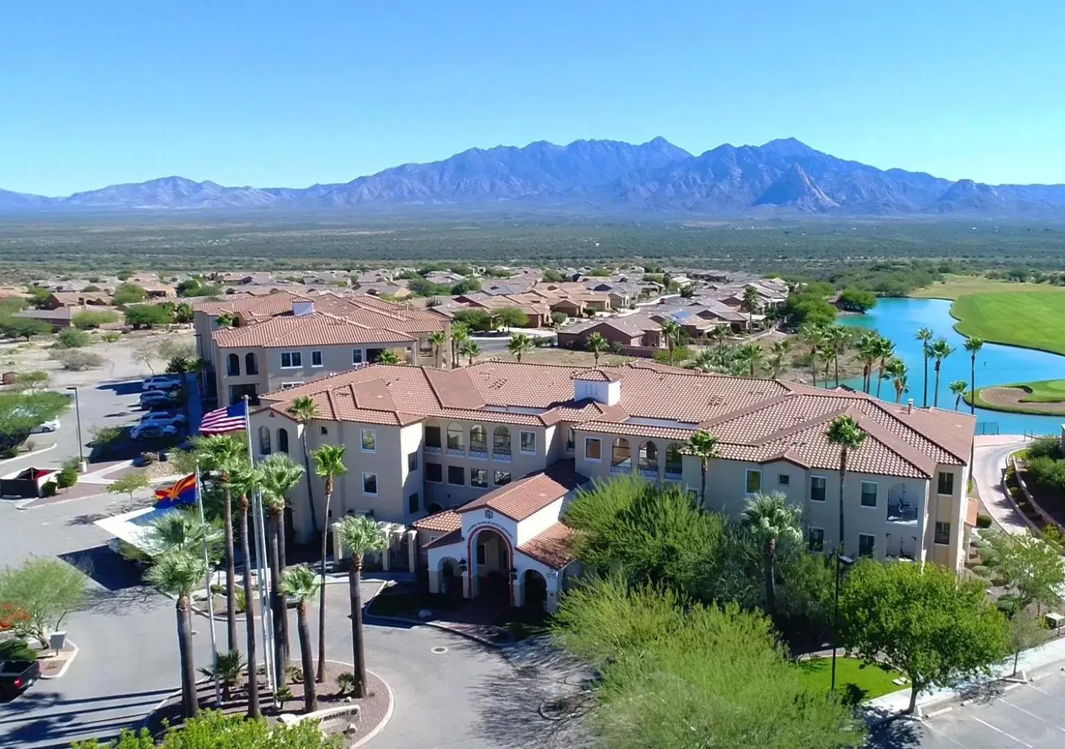 Bird's eye view in Canoa Ranch Golf Resort Bird's eye view in Canoa Ranch Golf Resort