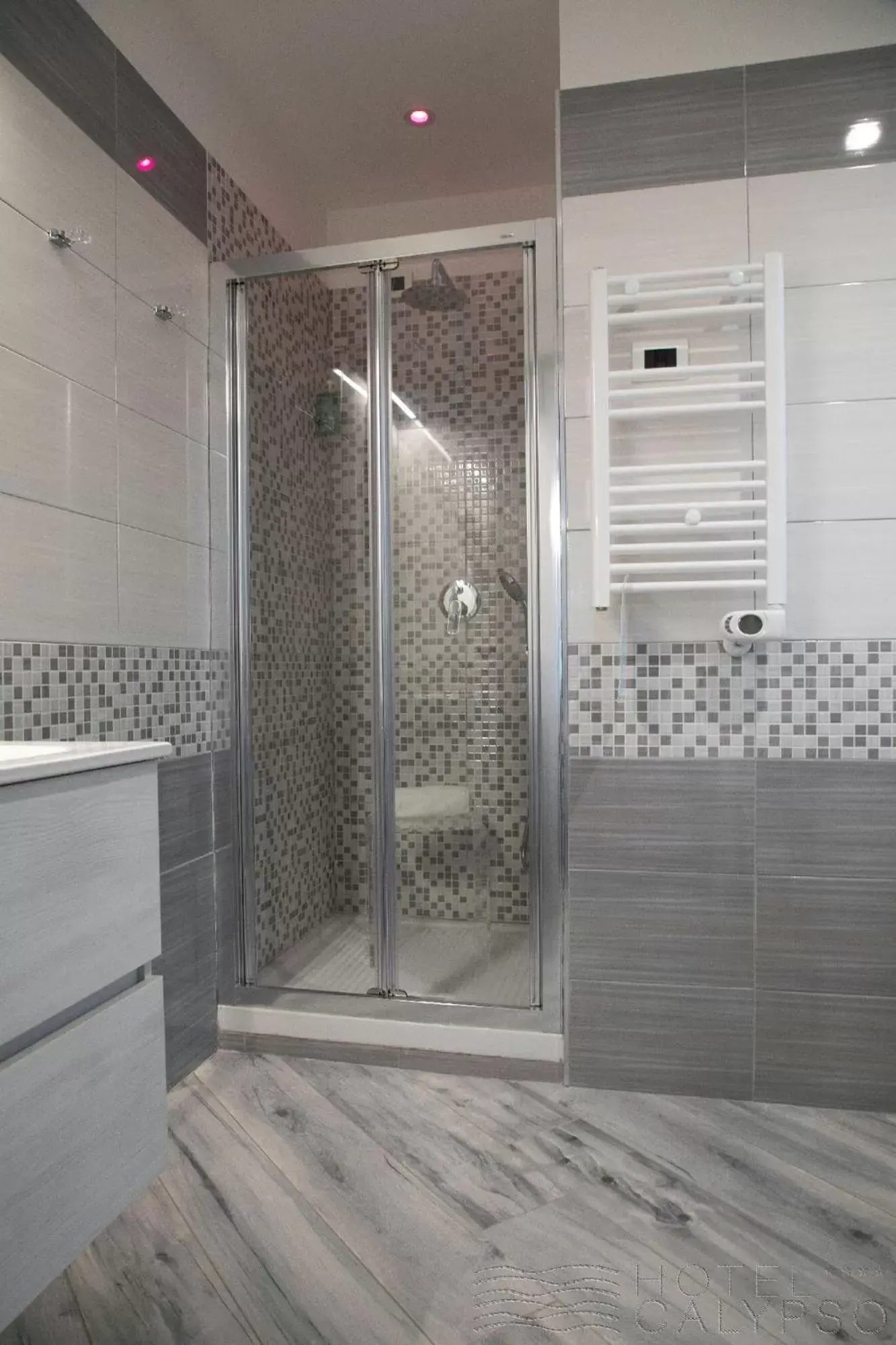 Shower, Bathroom in Hotel Calypso