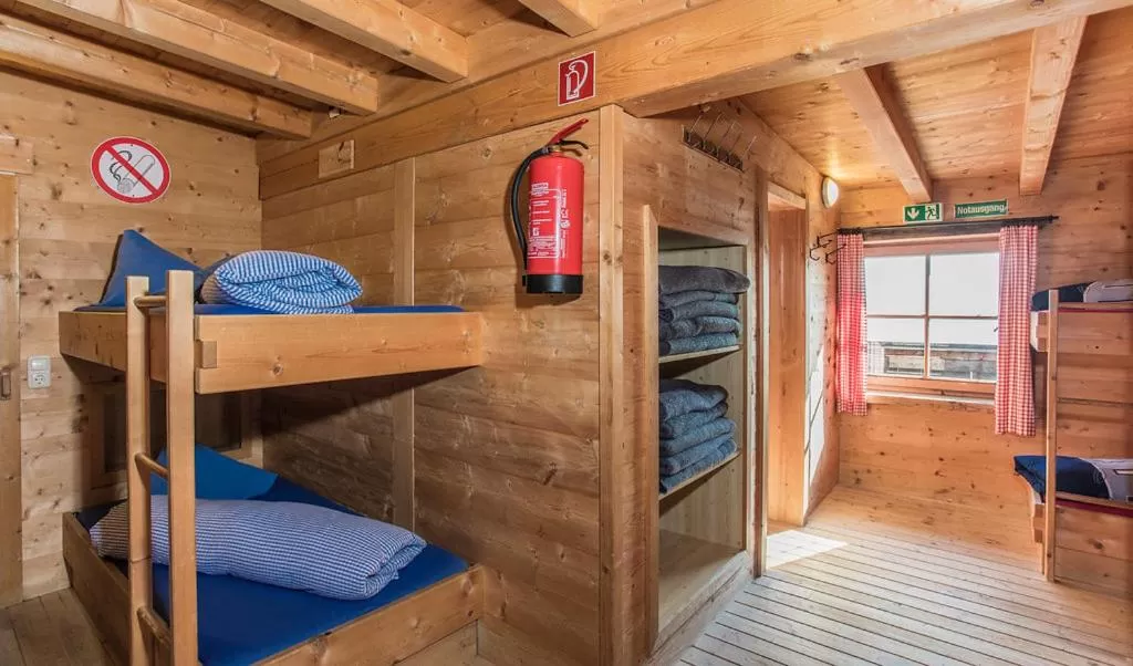 Bed in Hocheckhuette On Top of the Kitzbuehel Hahnenkamm Mountain