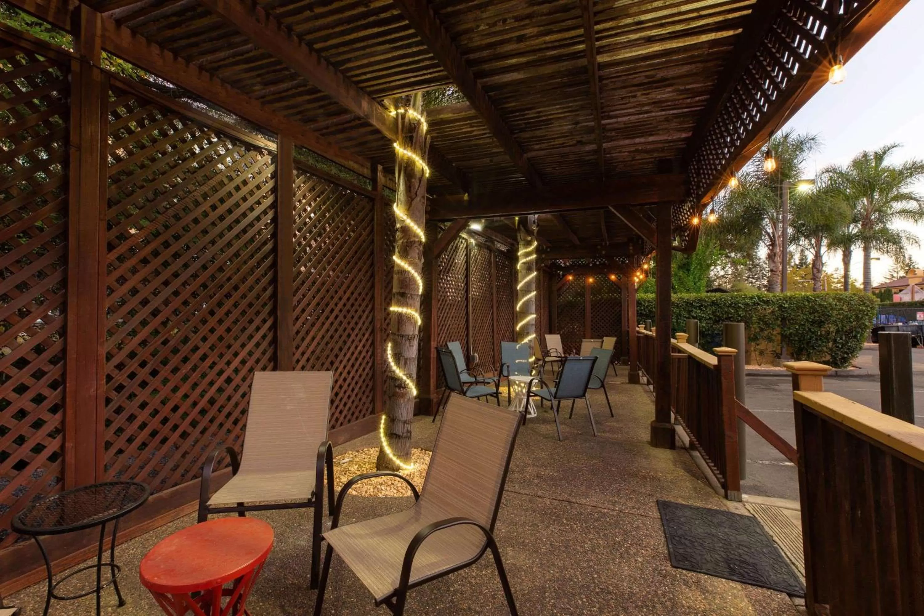 On site in Hotel Vinea Healdsburg