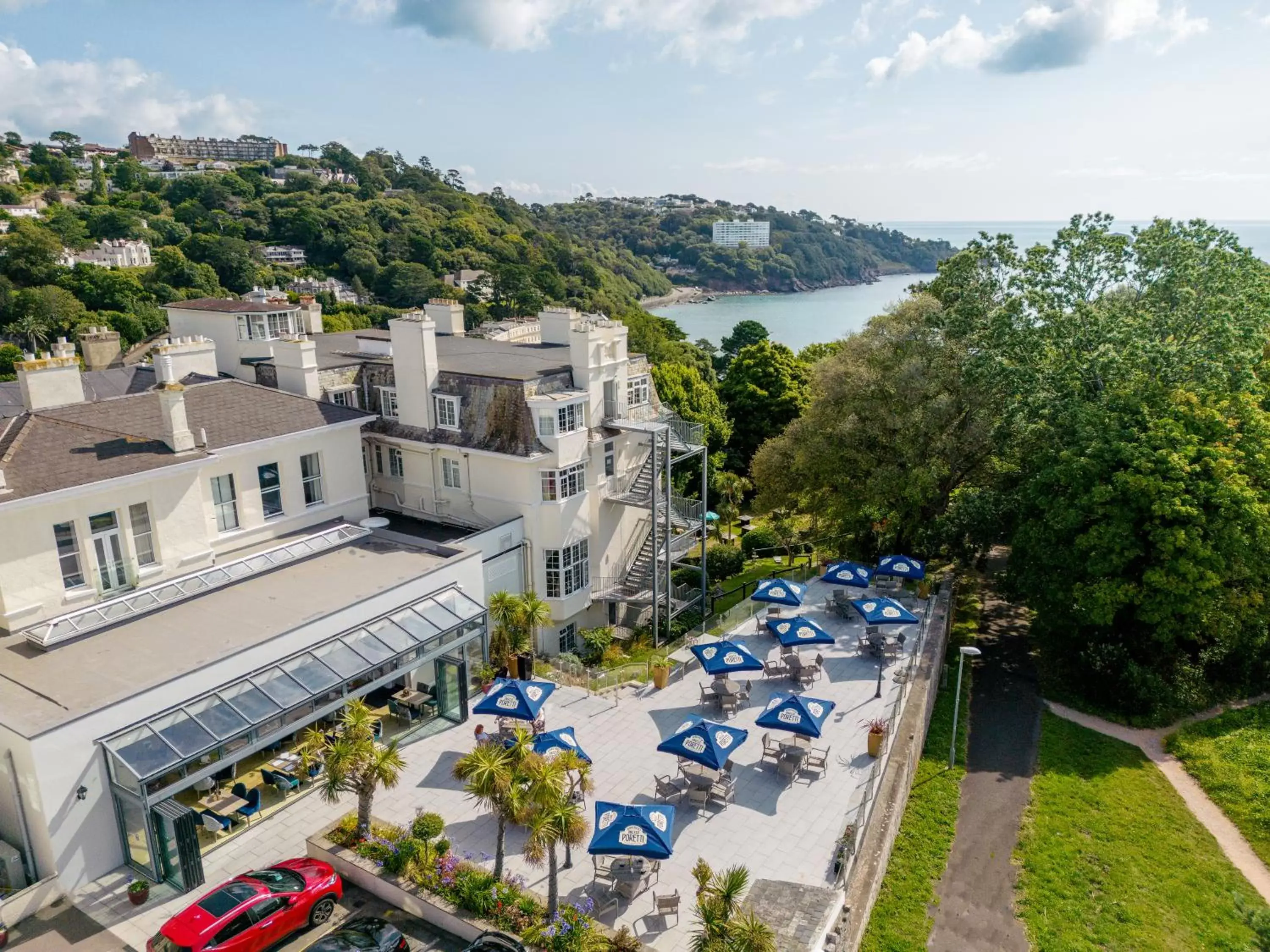 Property building, Bird's-eye View in The Headland Hotel & Spa
