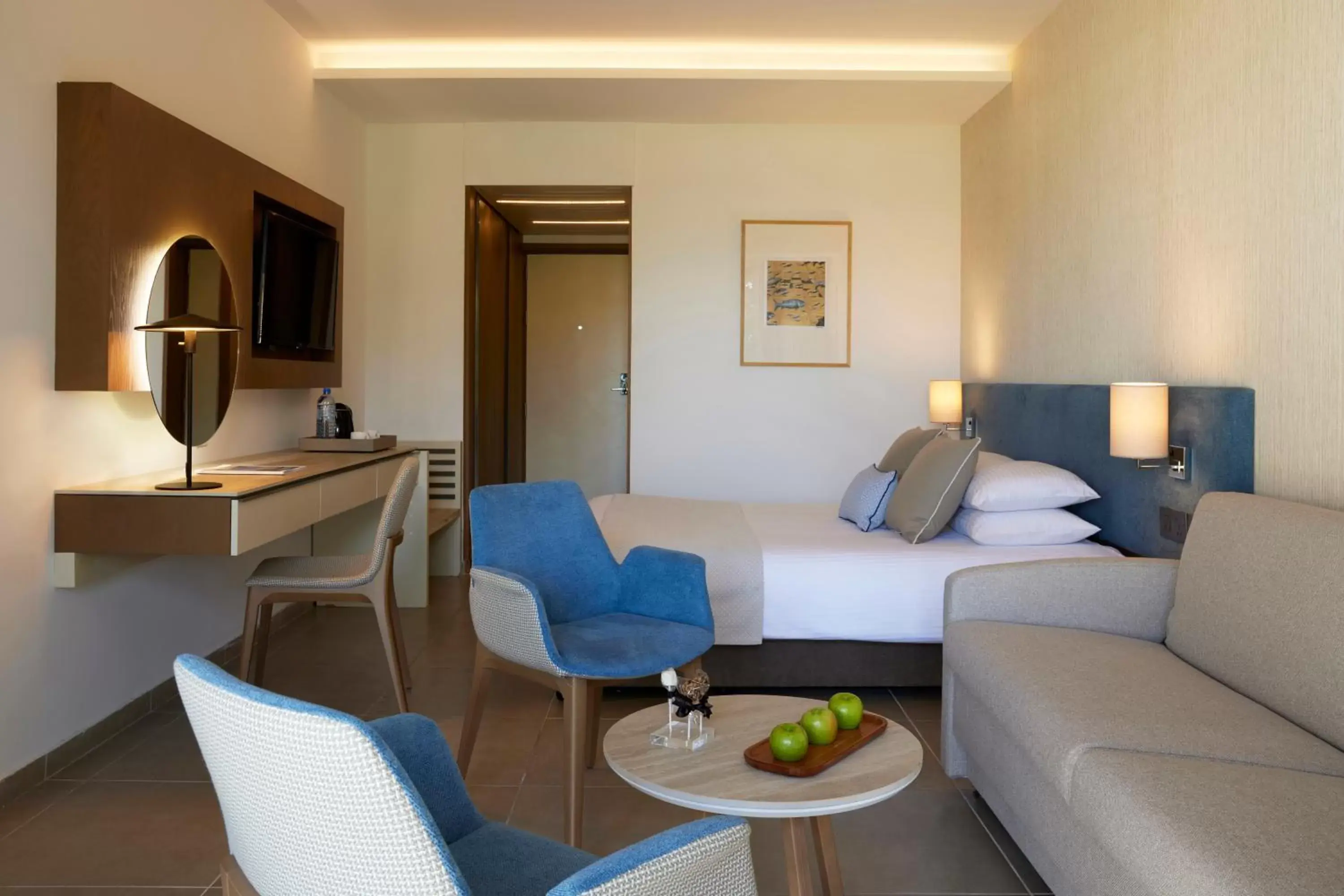 Bedroom, Seating Area in Mediterranean Beach Hotel