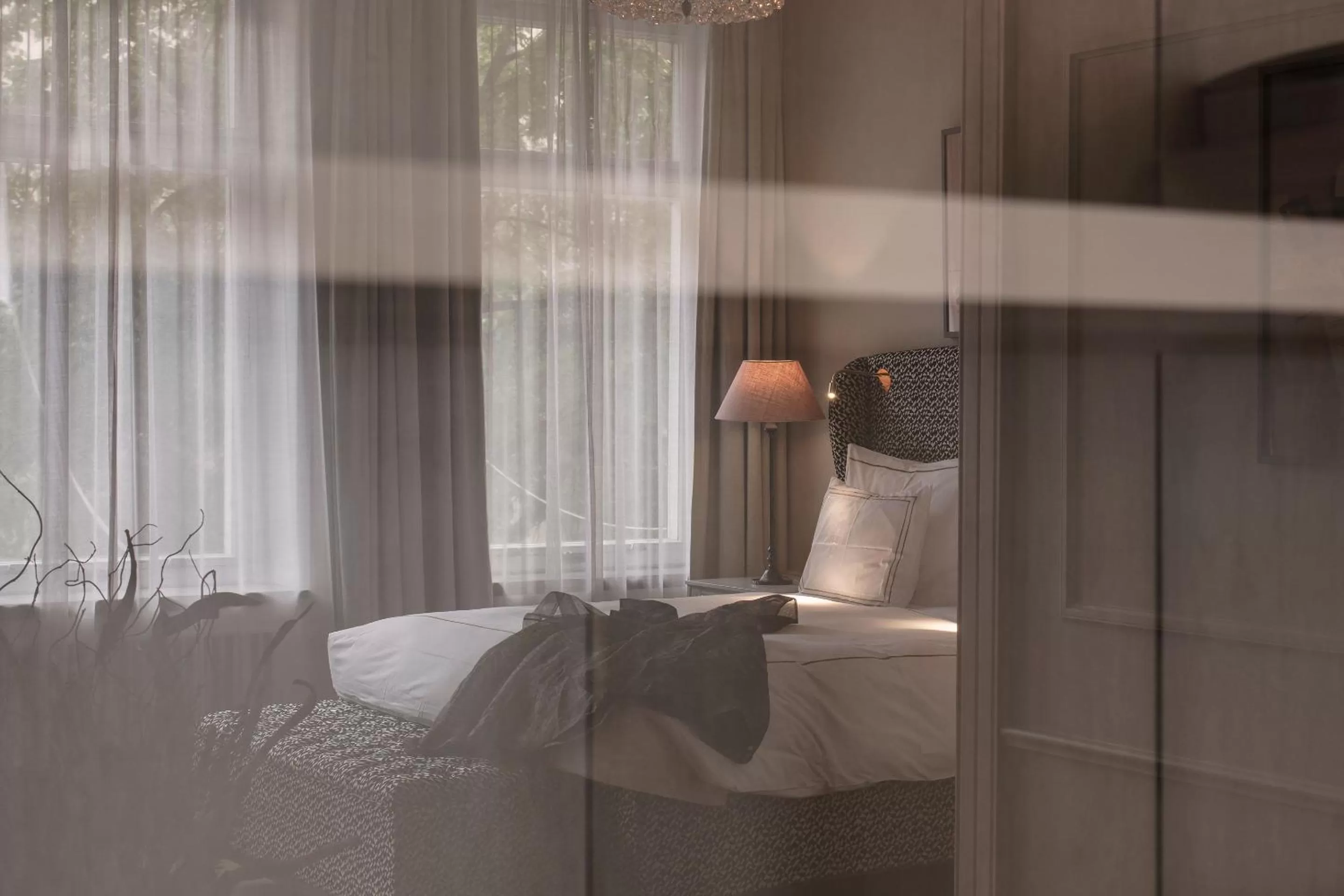 Decorative detail, Bed in The Sparrow Hotel