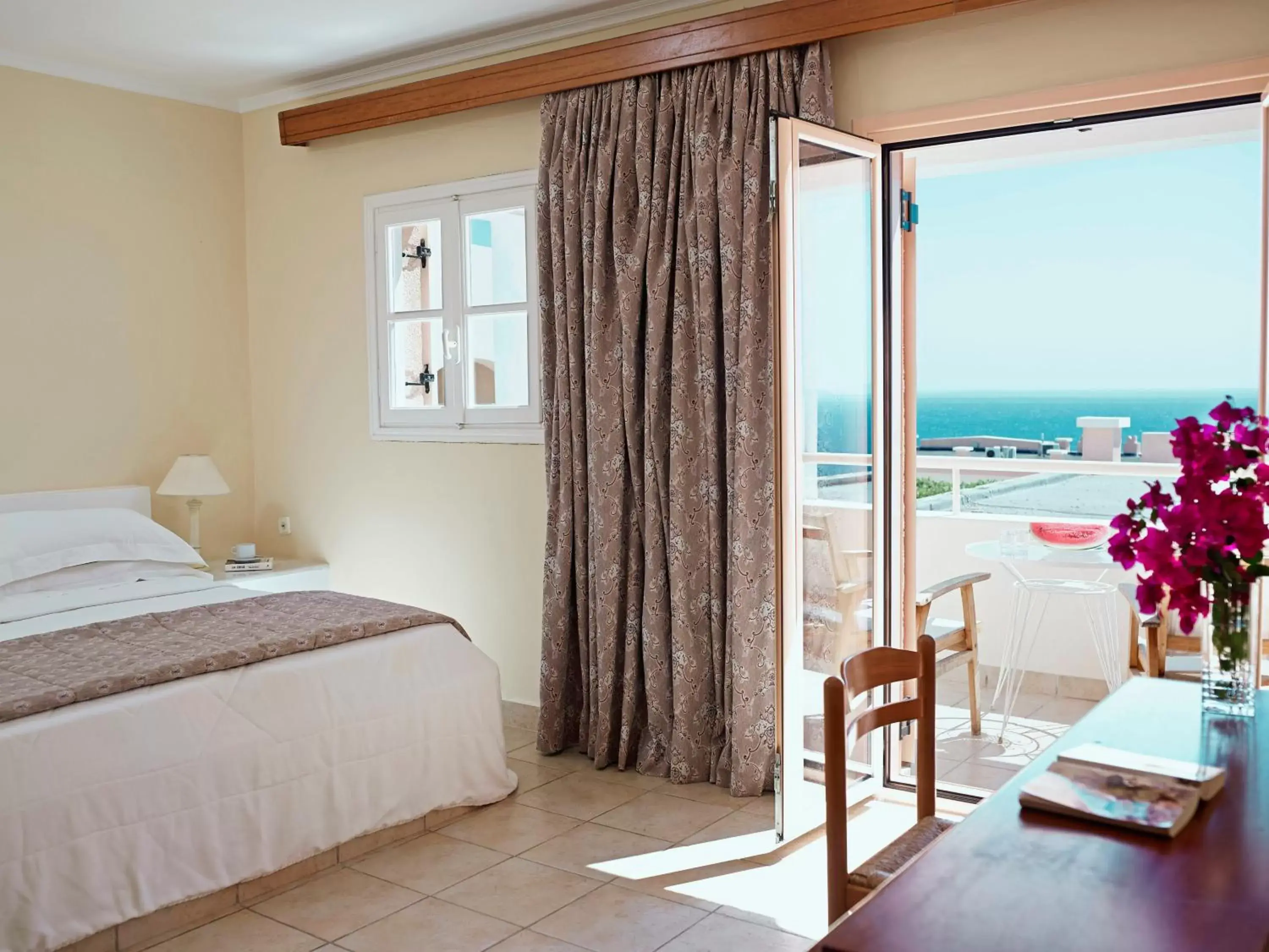 Bedroom in Mitsis Family Village Beach Hotel