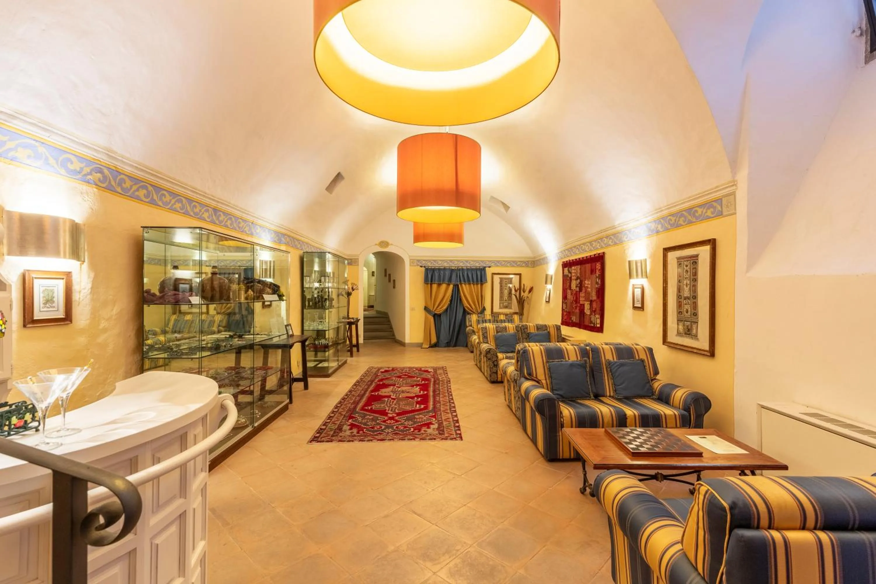 Communal lounge/ TV room in Hotel San Michele