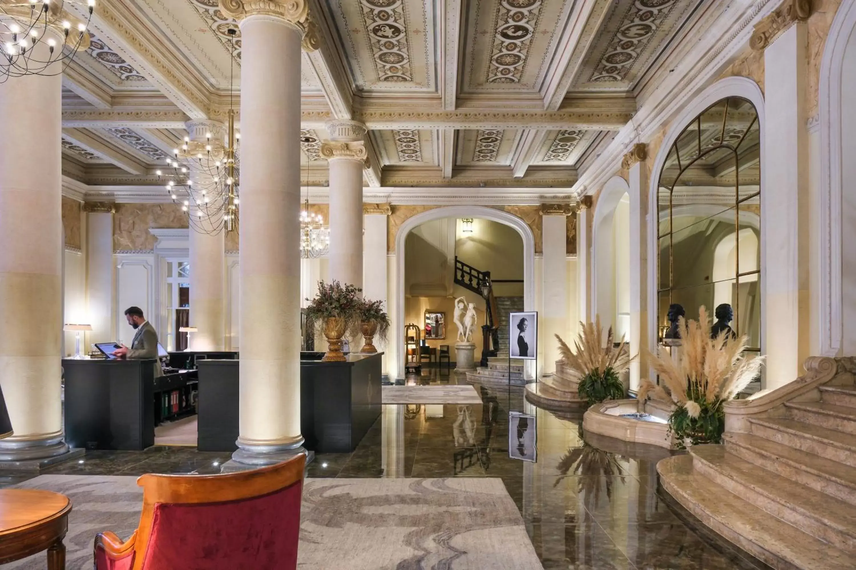 Lobby or reception, Lobby/Reception in Grand Hotel Et Des Palmes