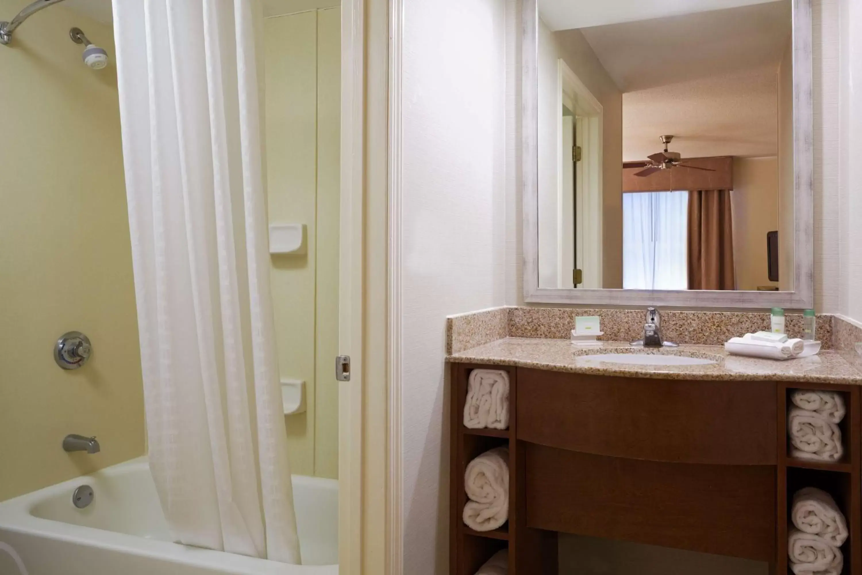 Bathroom in Homewood Suites by Hilton Raleigh-Durham Airport at RTP