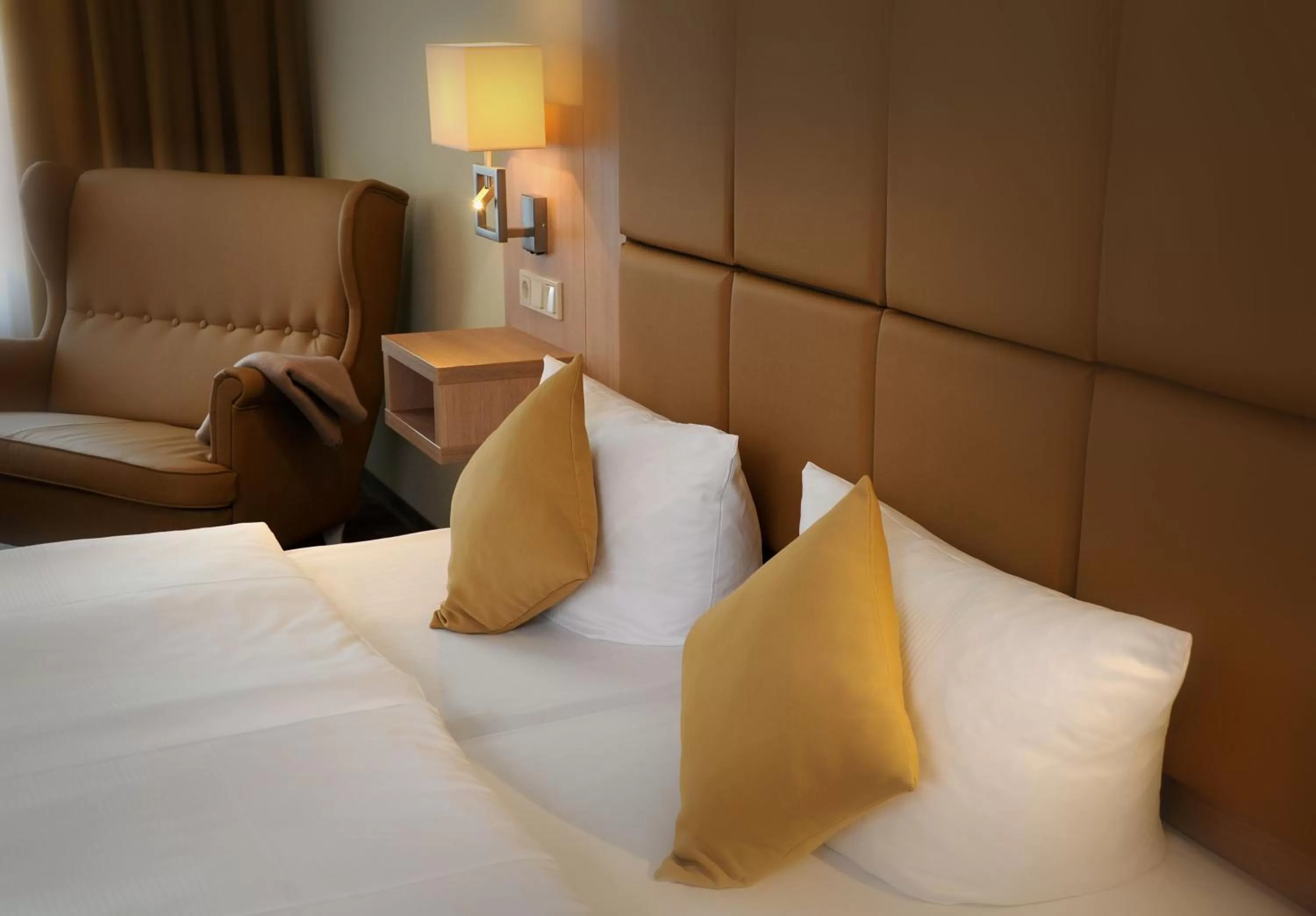 Photo of the whole room, Bed in Parkhotel Forsthaus