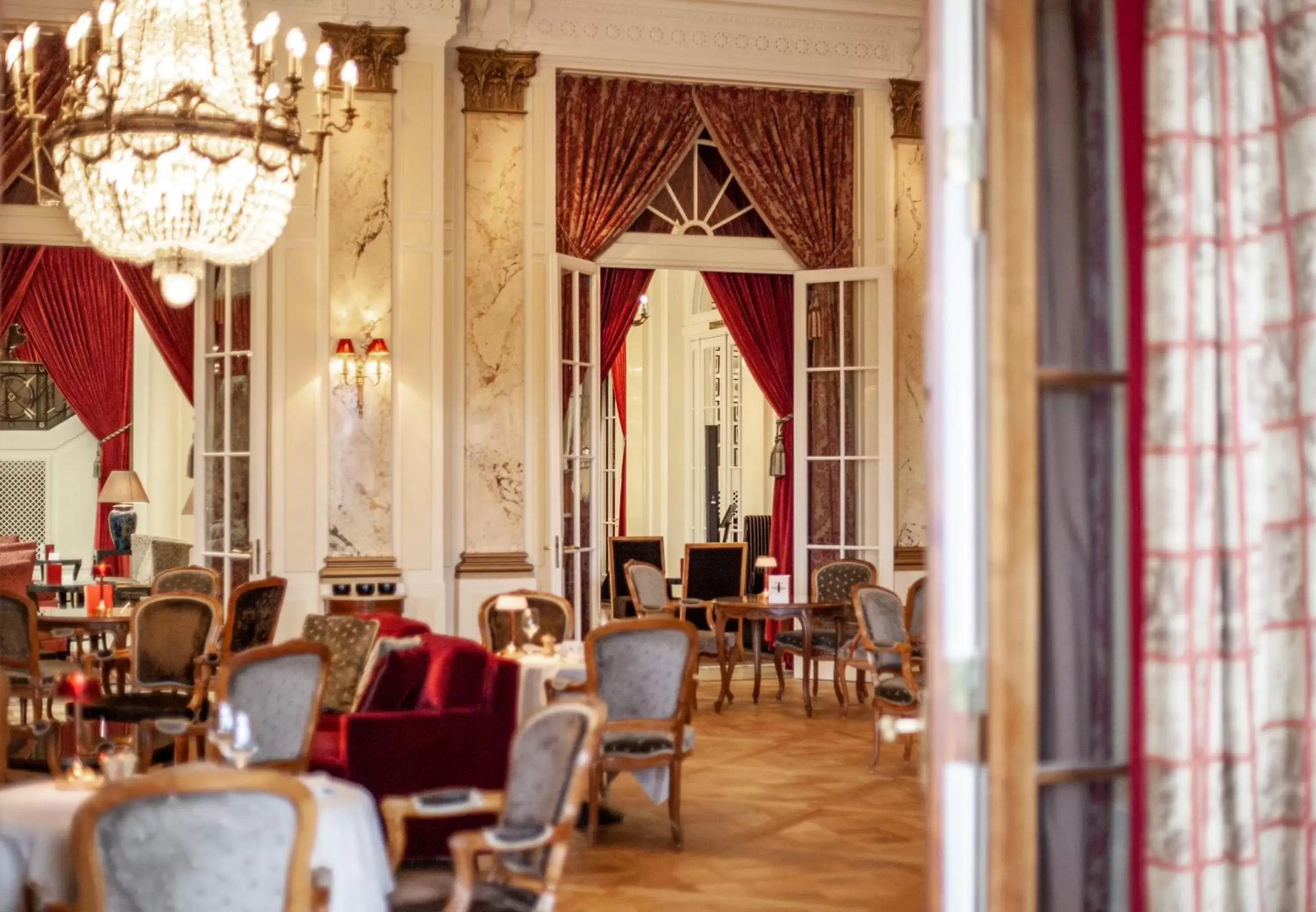 Lobby or reception, Restaurant/Places to Eat in Hotel Bellevue Palace Bern