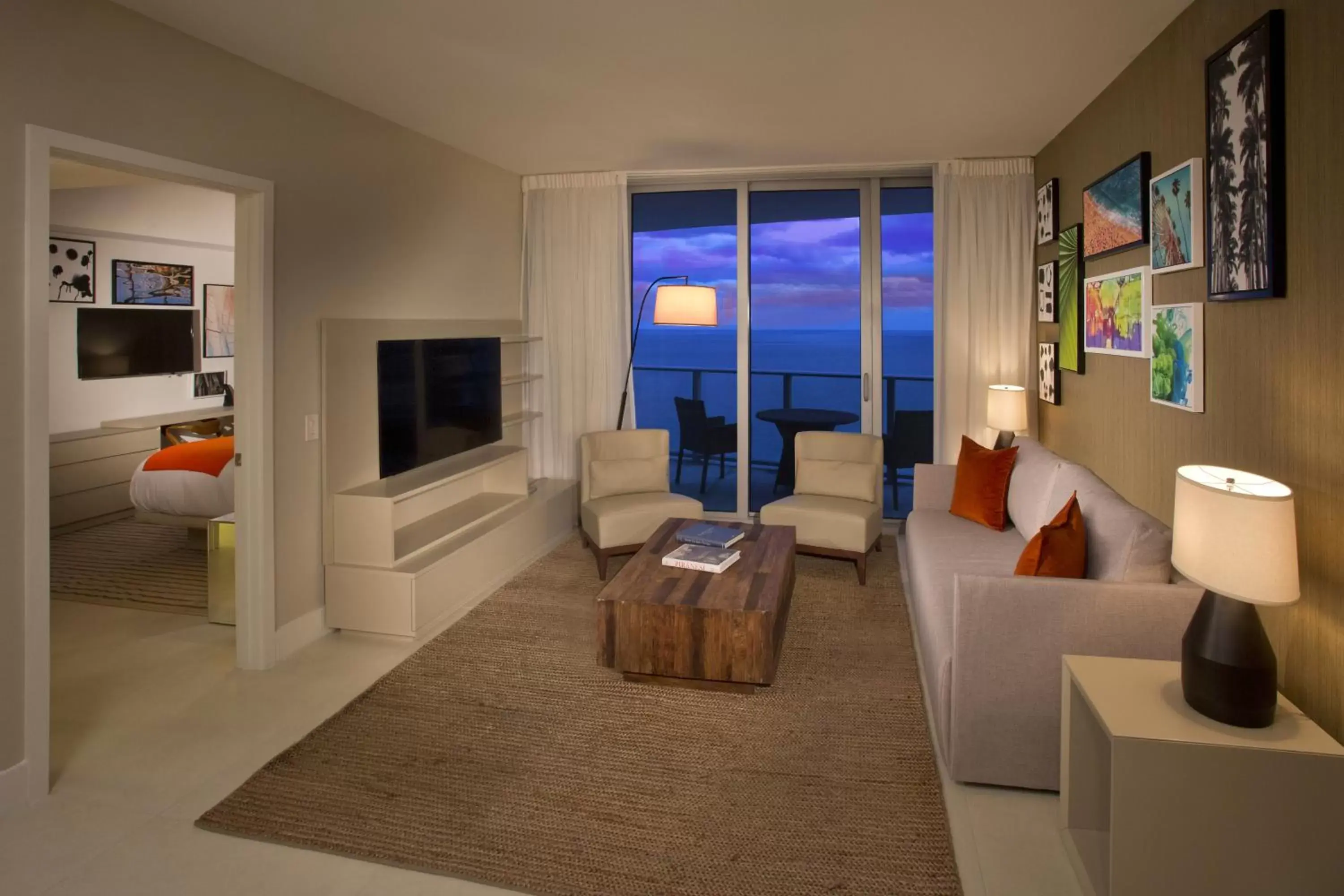 Living room, Seating Area in Hyde Resort & Residences