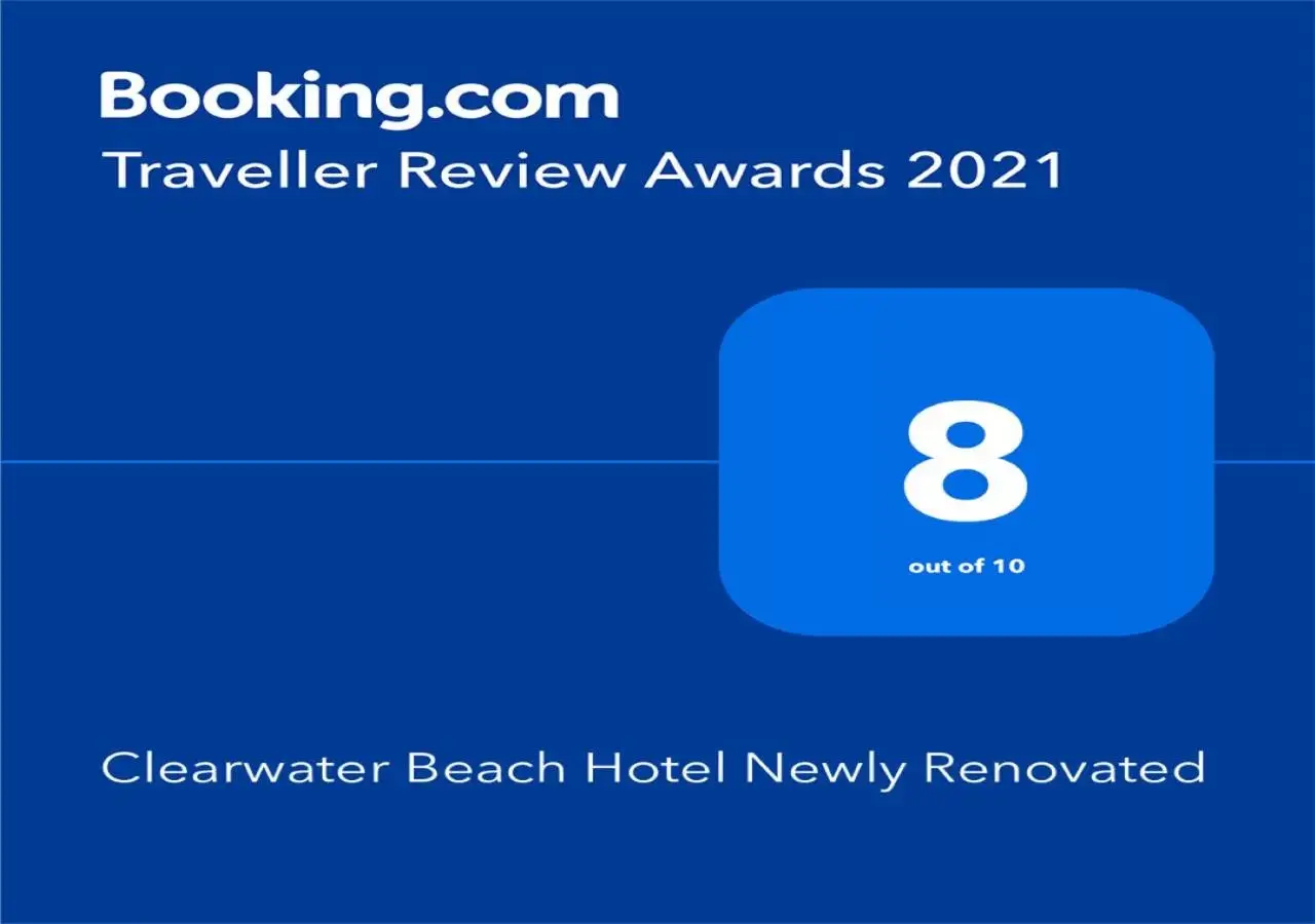 Certificate/Award, Logo/Certificate/Sign/Award in Clearwater Beach Hotel
