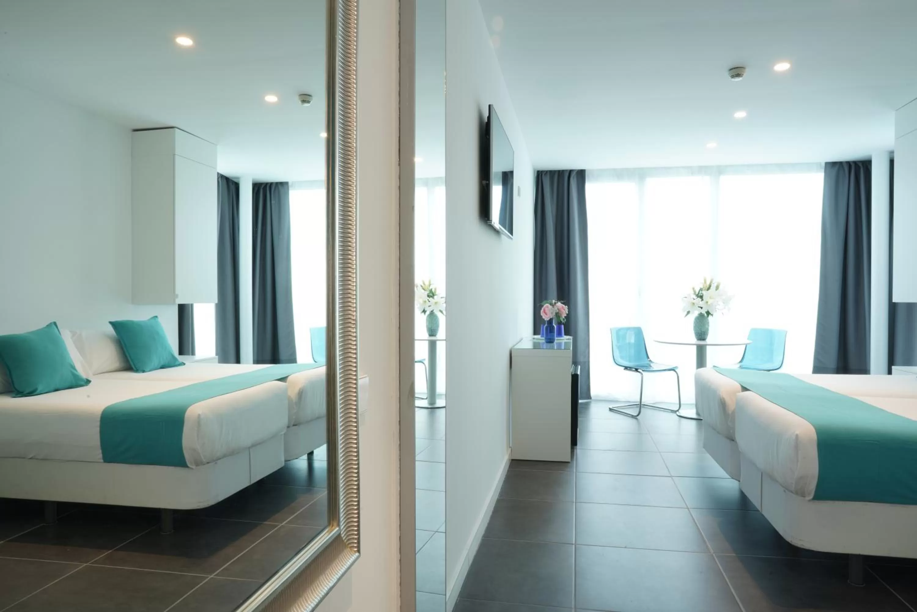 Bed in Hotel 54 Barceloneta