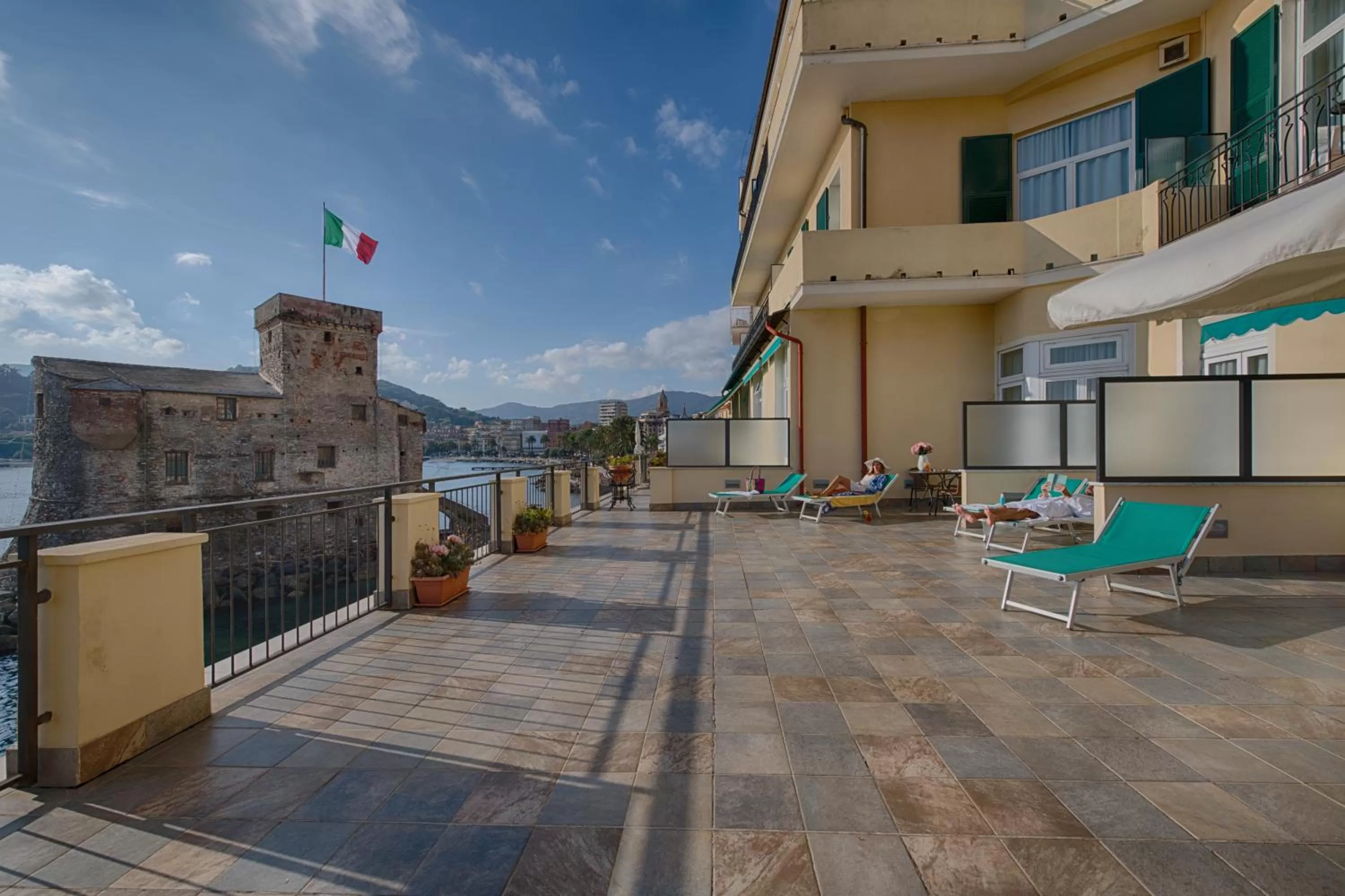 Balcony/Terrace in Hotel Italia e Lido Rapallo