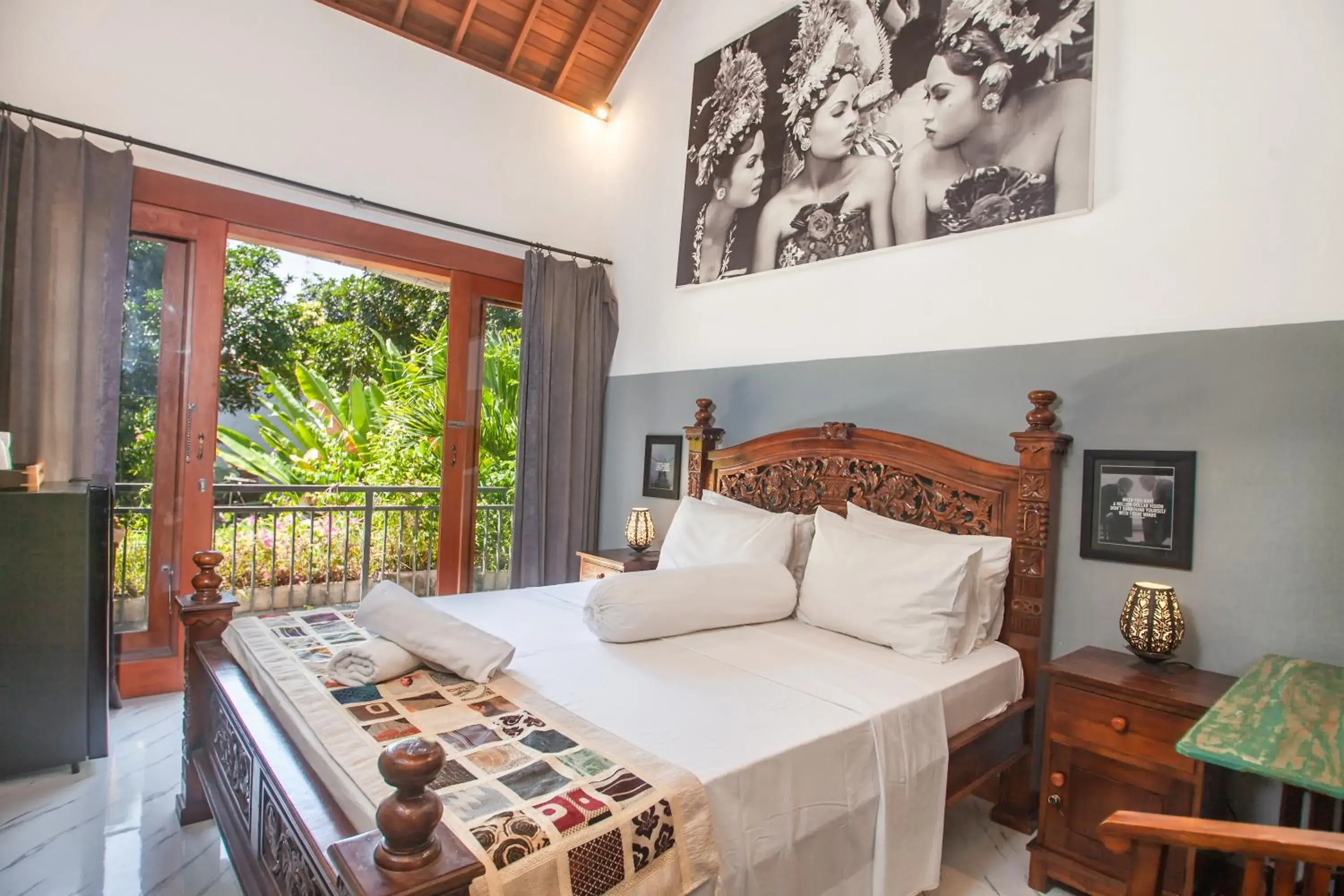 Bed in Pondok Taksu Bali