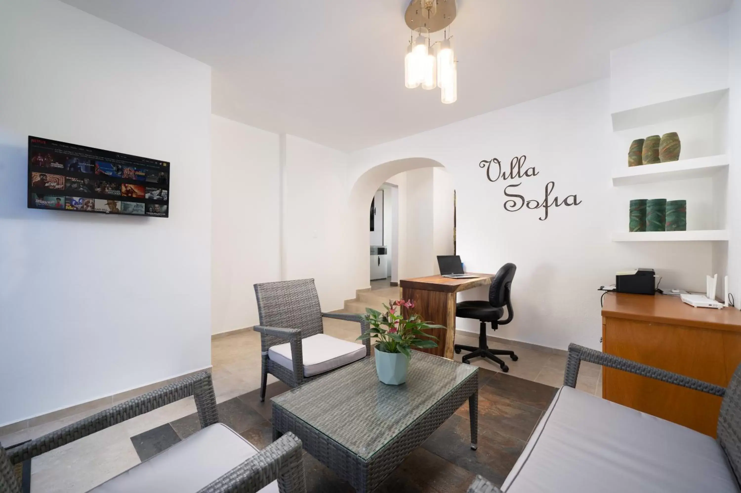 Lobby or reception, Seating Area in Villa Sofía Holiday Accommodations