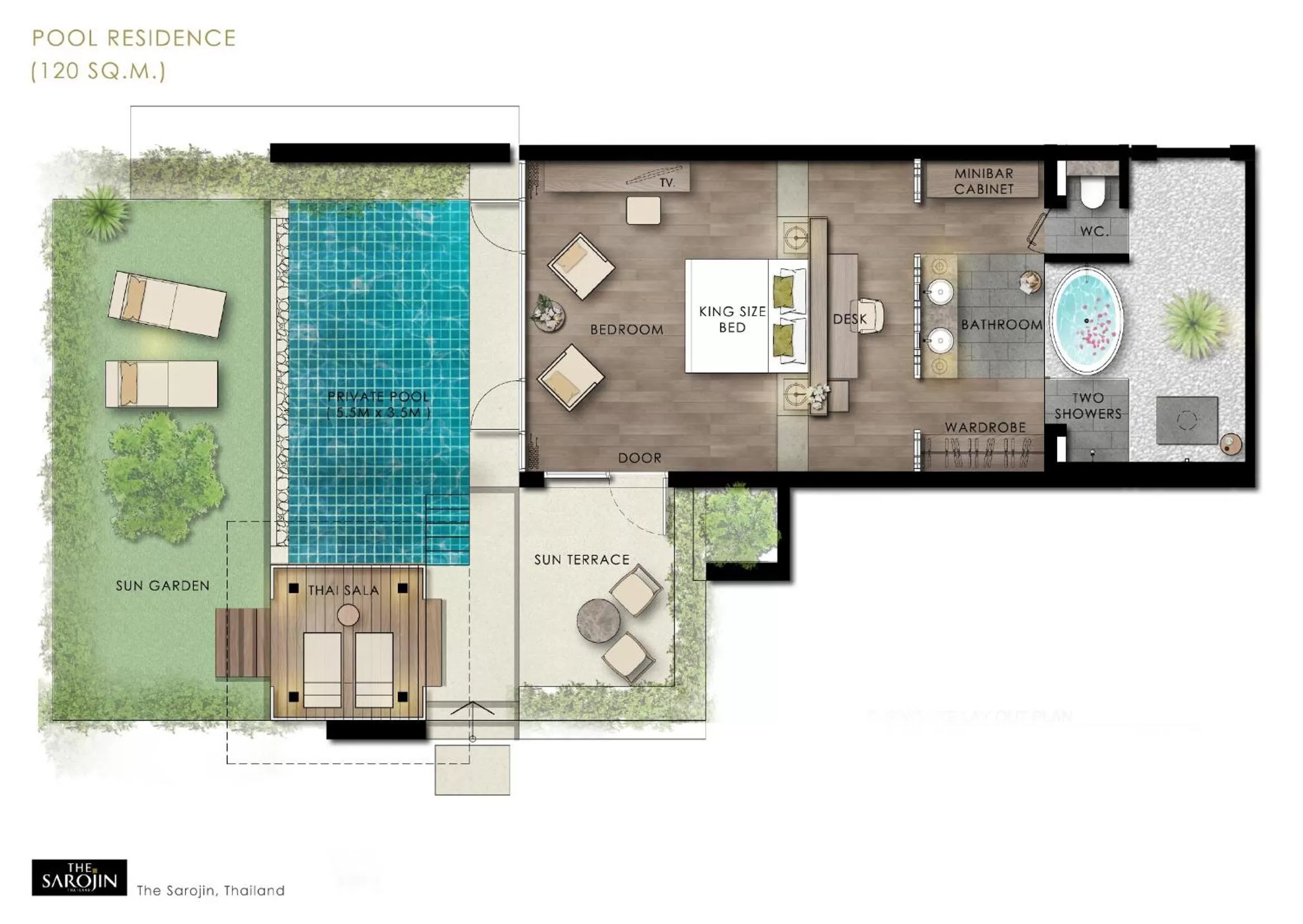 Floor plan in The Sarojin