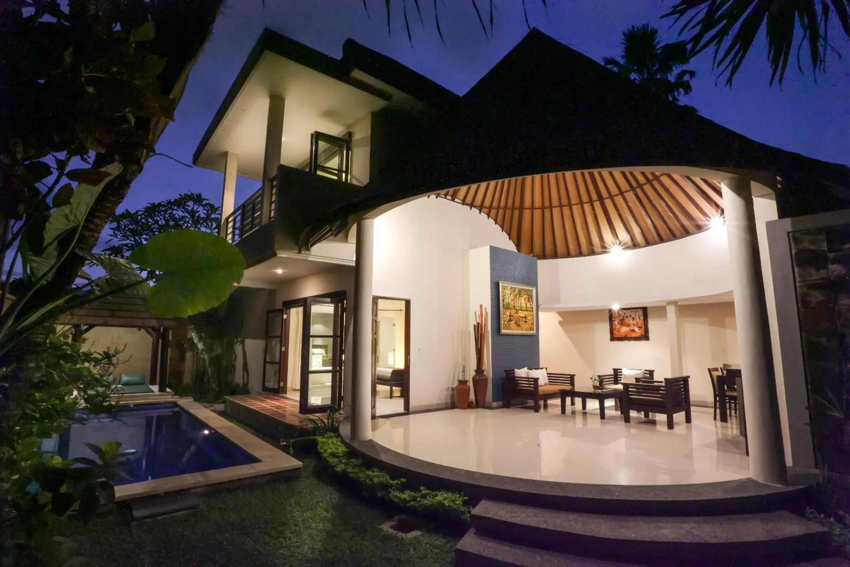 Balcony/Terrace, Property Building in The Bidadari Villas and Spa