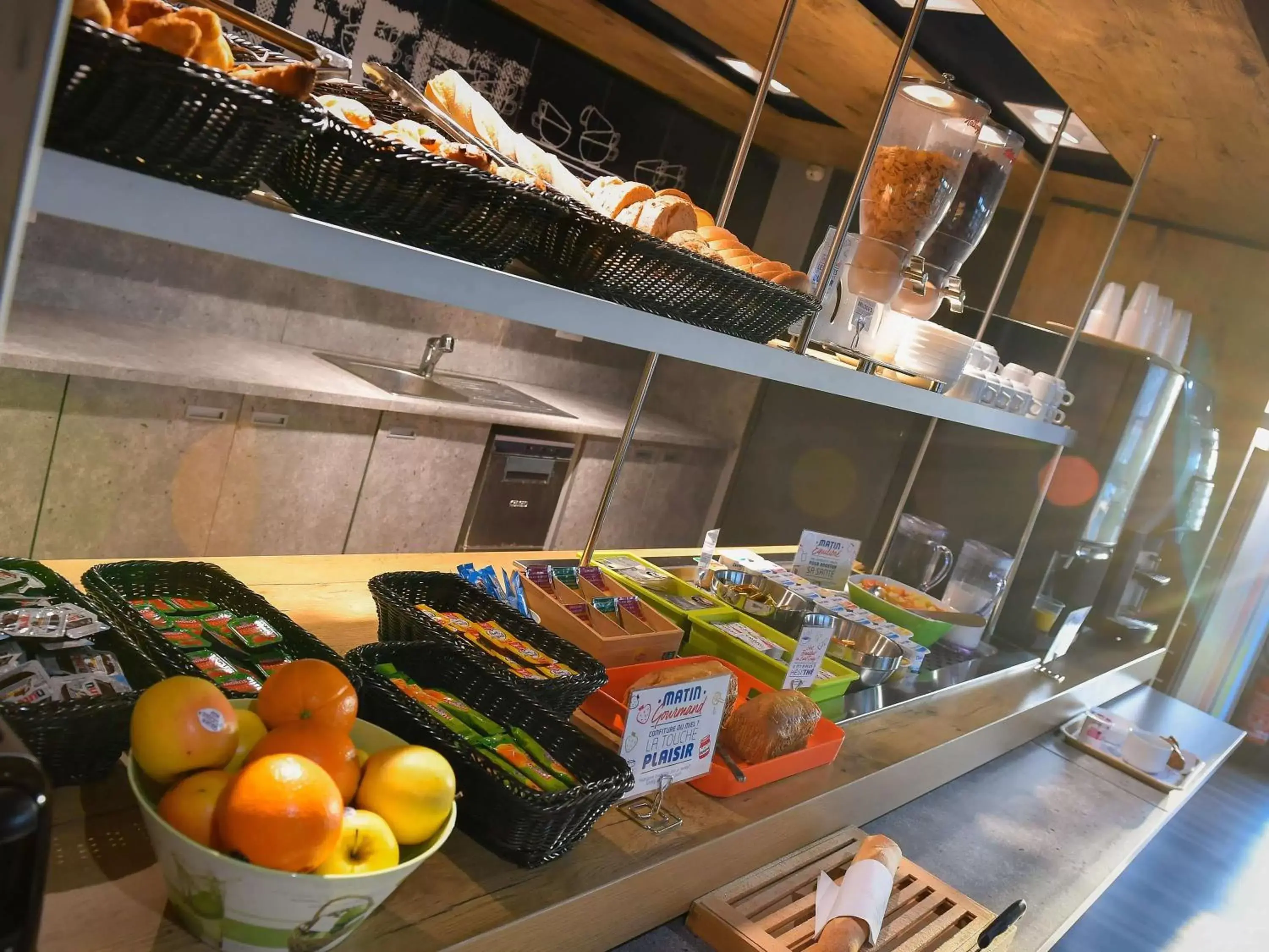 Buffet breakfast, Food in ibis budget Caen Porte de Bretagne