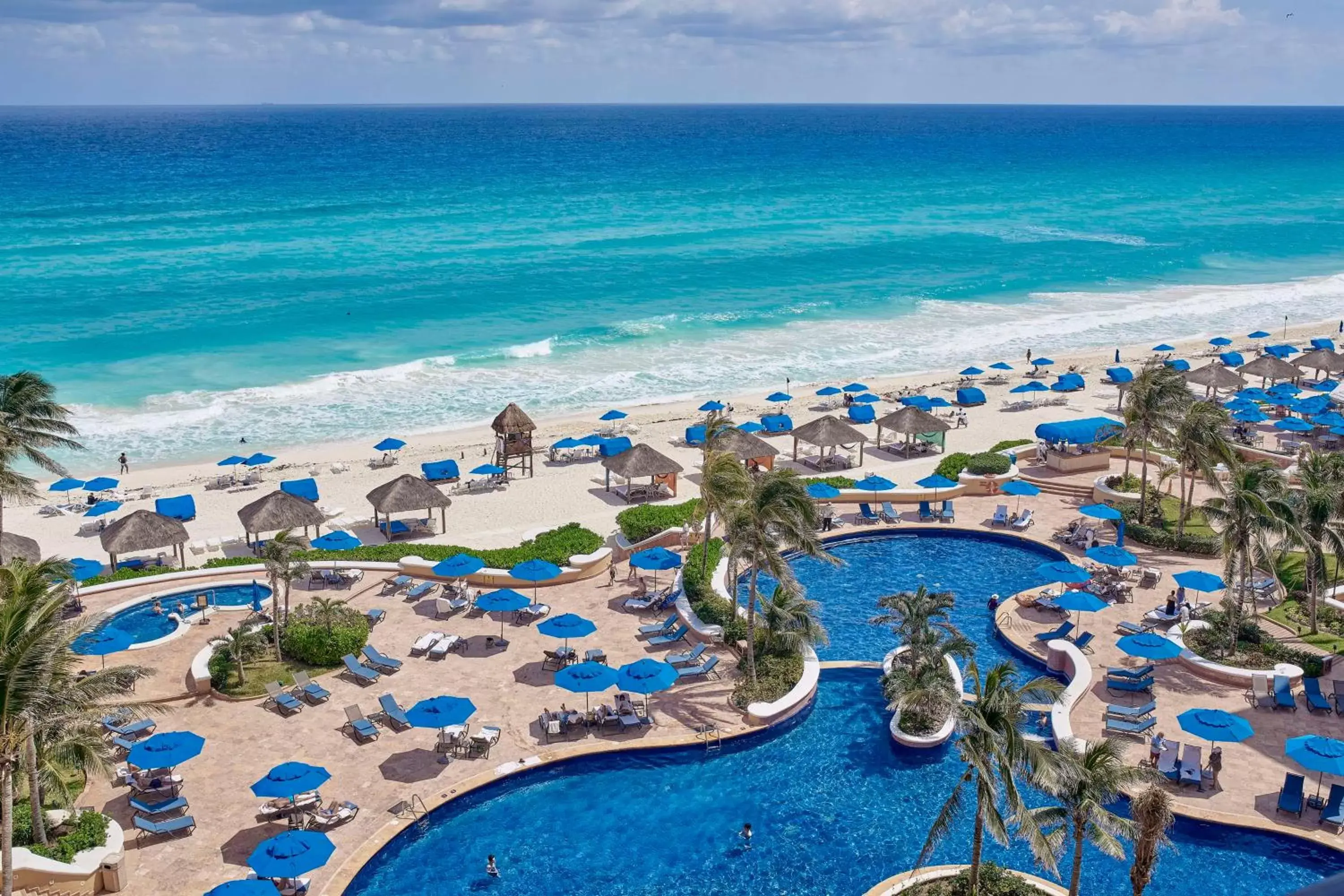 Beach, Pool View in Kempinski Hotel Cancun