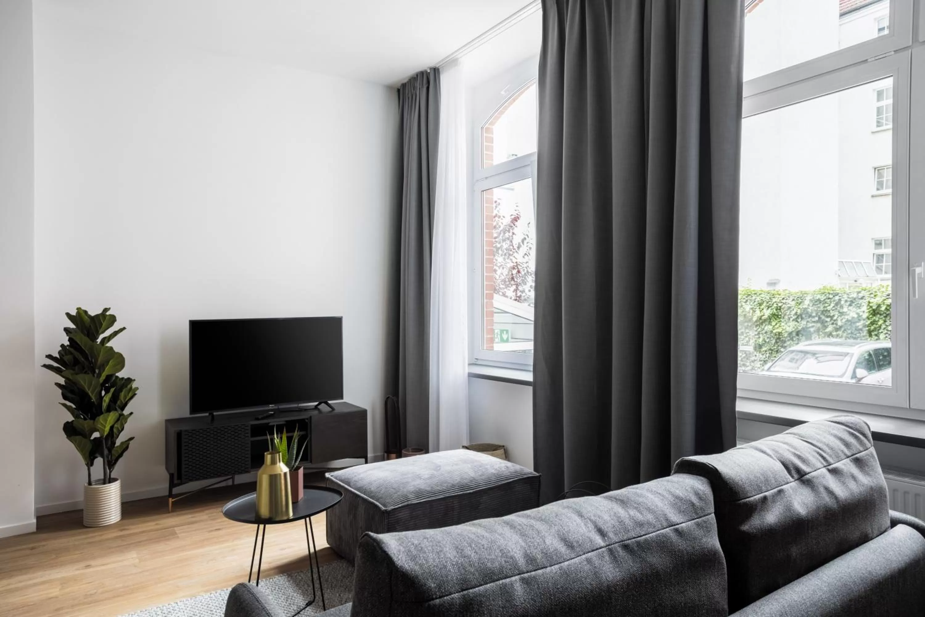 Living room in Limehome Erfurt Schmidtstedter Straße