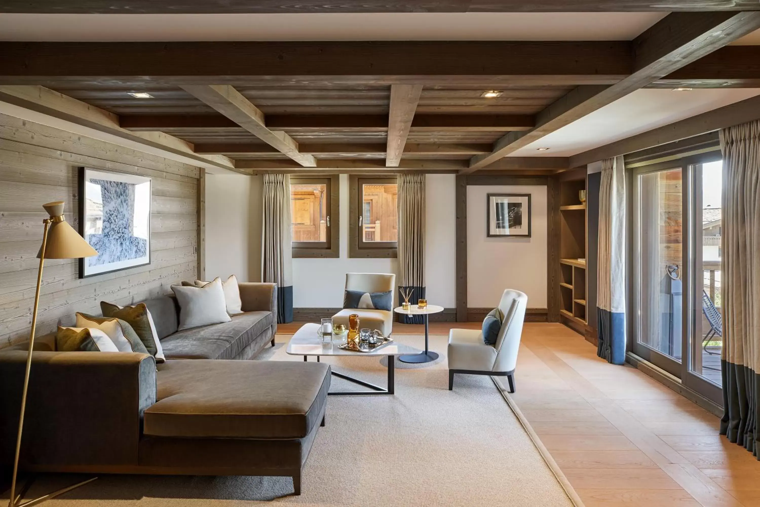 Living room, Seating Area in Six Senses Residences & Spa Courchevel