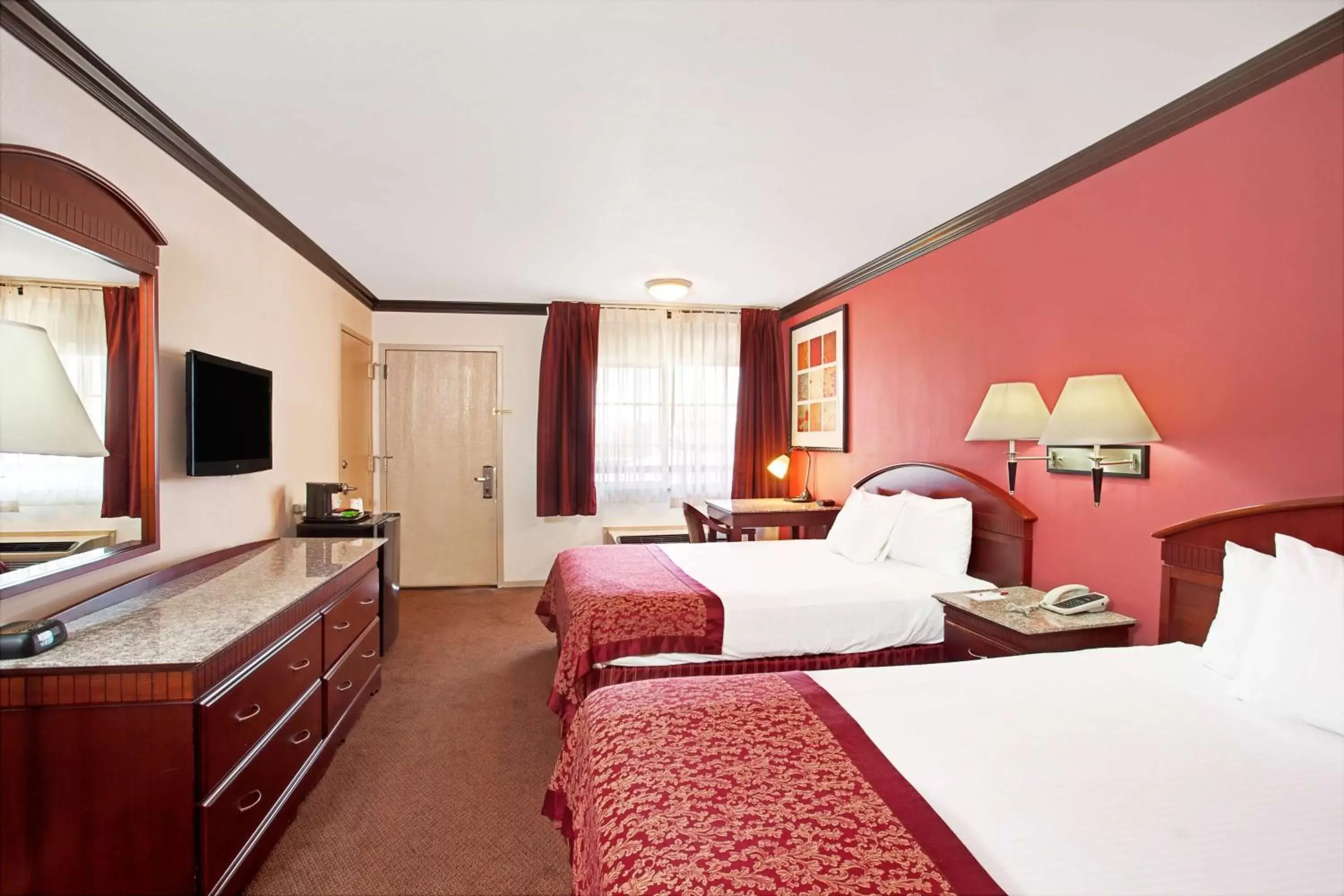 Deluxe Queen Room with Two Queen Beds - Disability Access - Non-Smoking in Ramada by Wyndham Pasadena