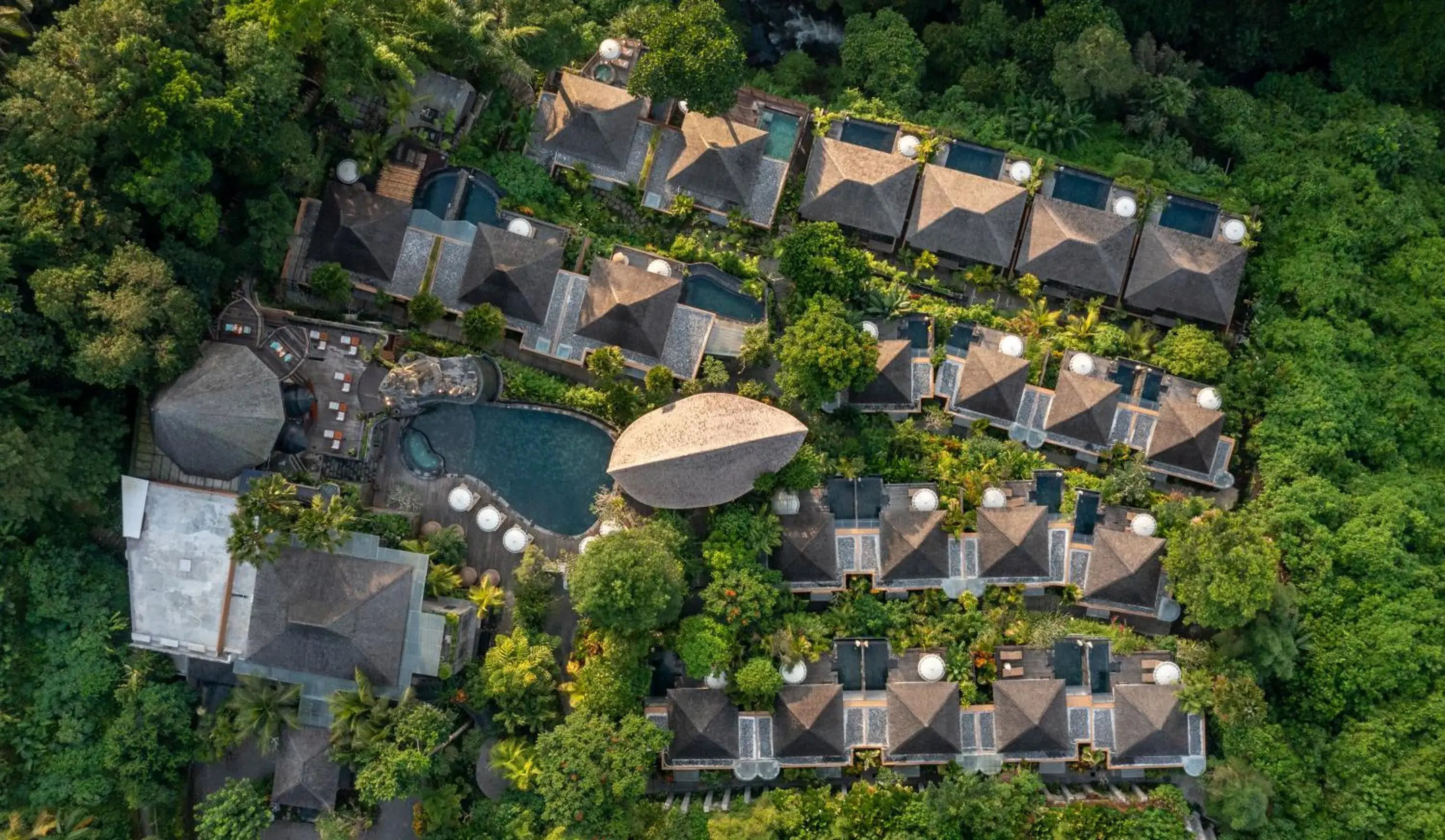 Natural landscape, Bird's-eye View in The Kayon Valley Resort