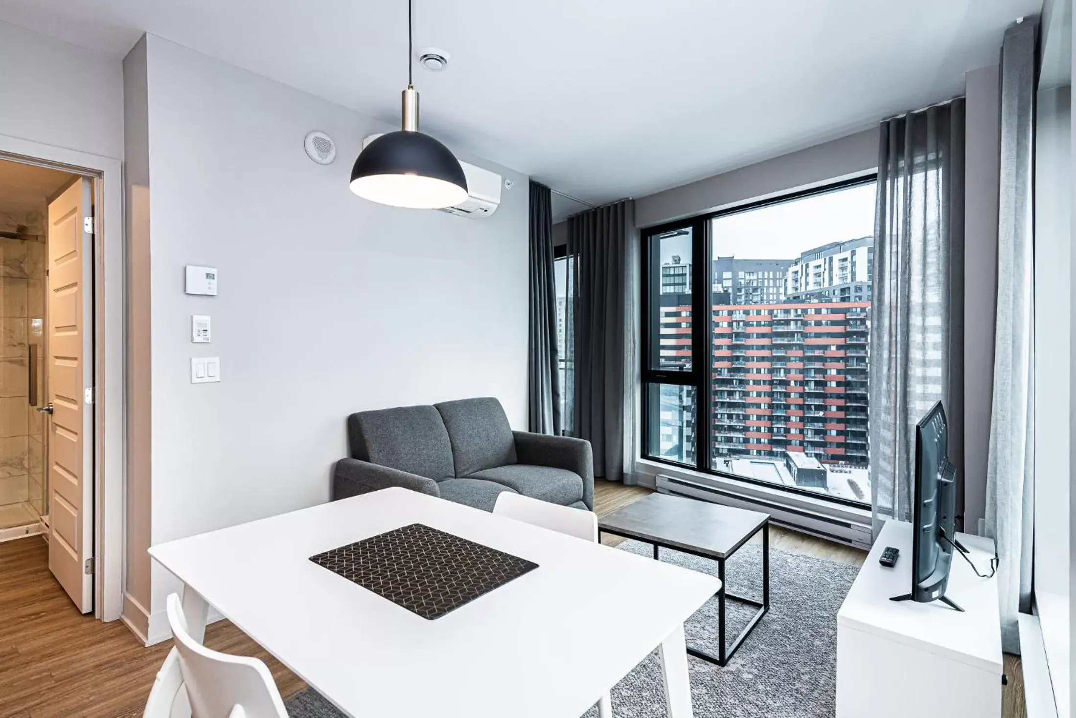 Living room, Seating Area in WRFY Griffintown Apartment